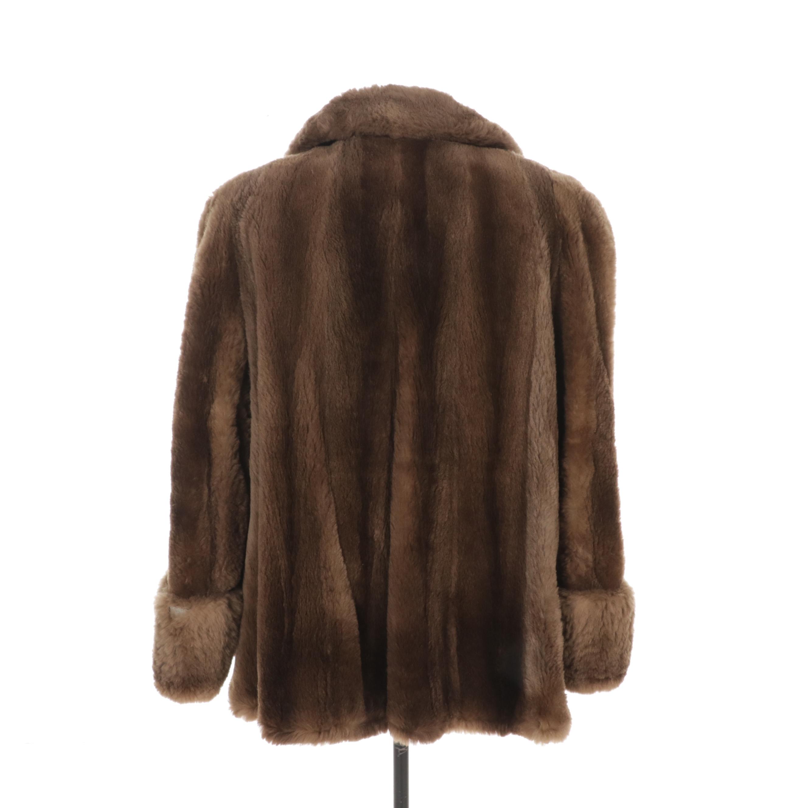 Sheared Beaver Fur Jacket, Mid to Late 20th Century
