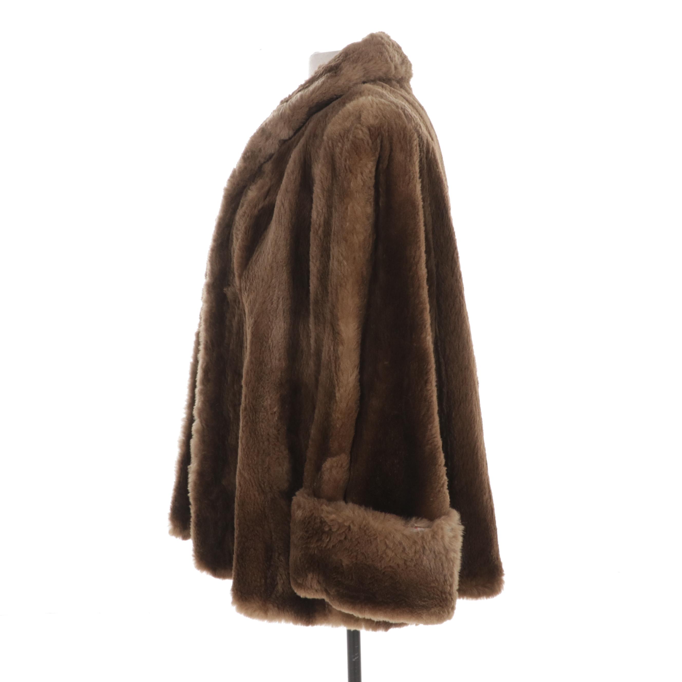 Sheared Beaver Fur Jacket, Mid to Late 20th Century