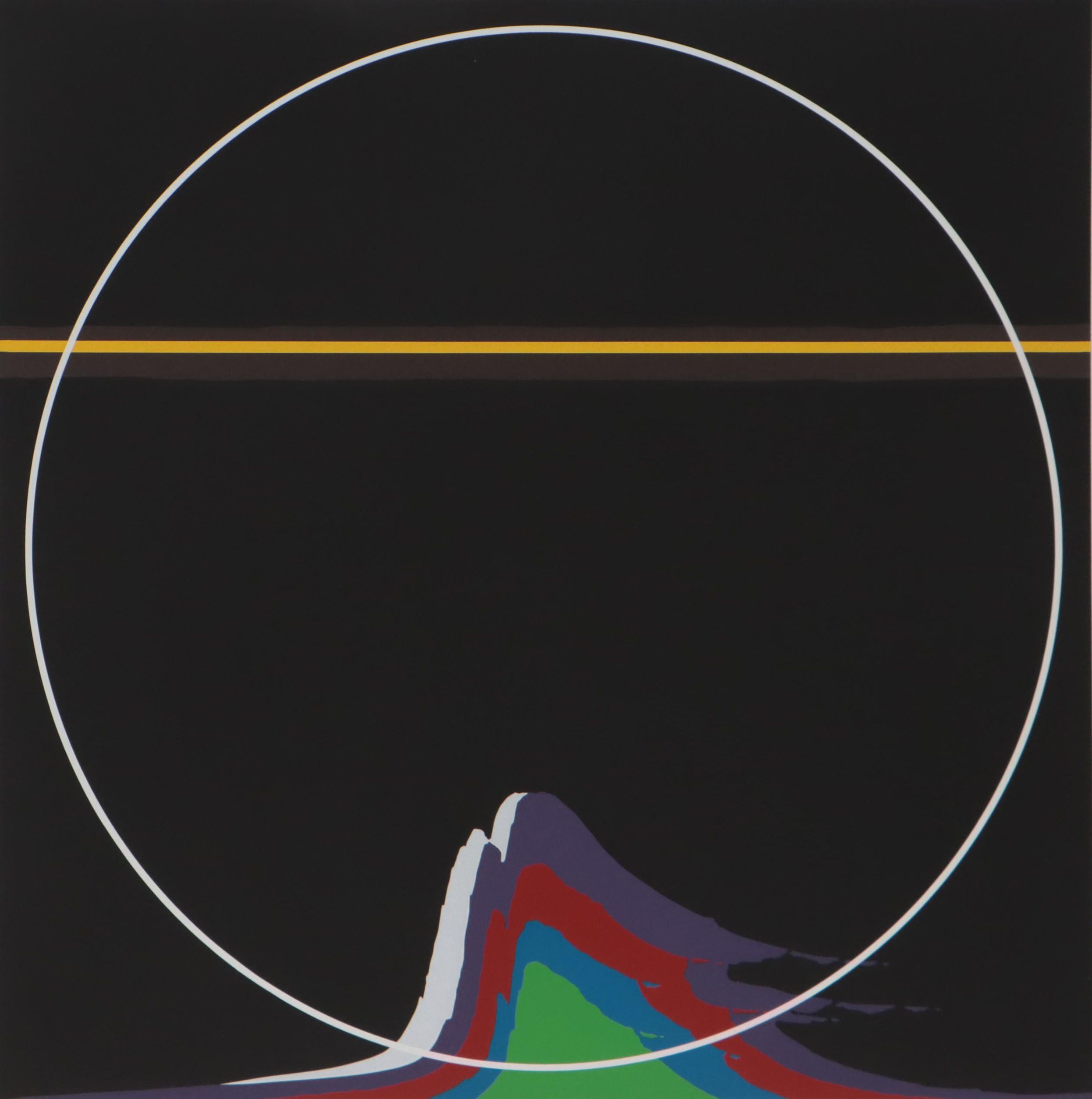 Thomas Whelan Benton Serigraph "Rainbow Mountain," 1981