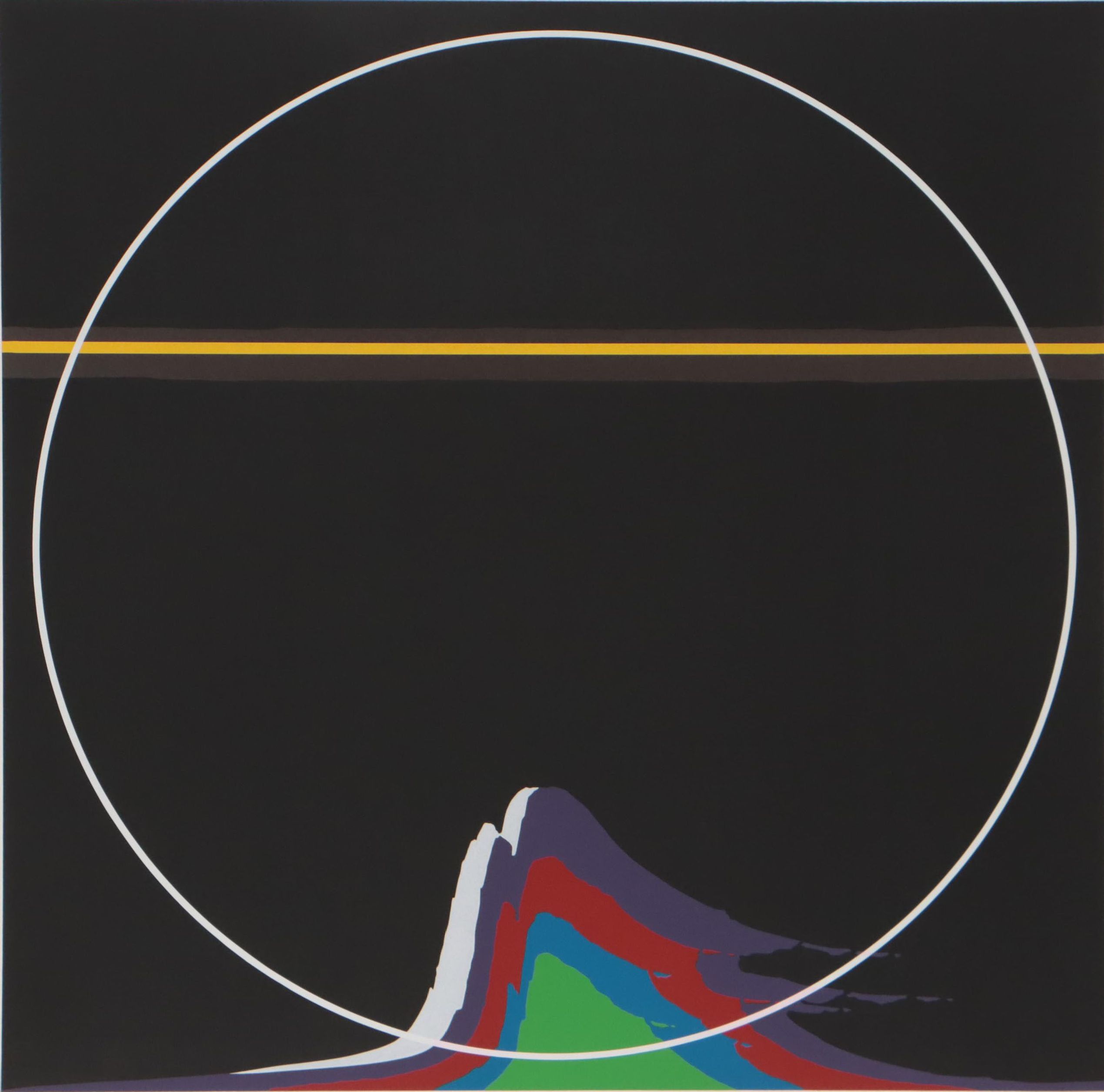 Thomas Whelan Benton Serigraph "Rainbow Mountain," 1981