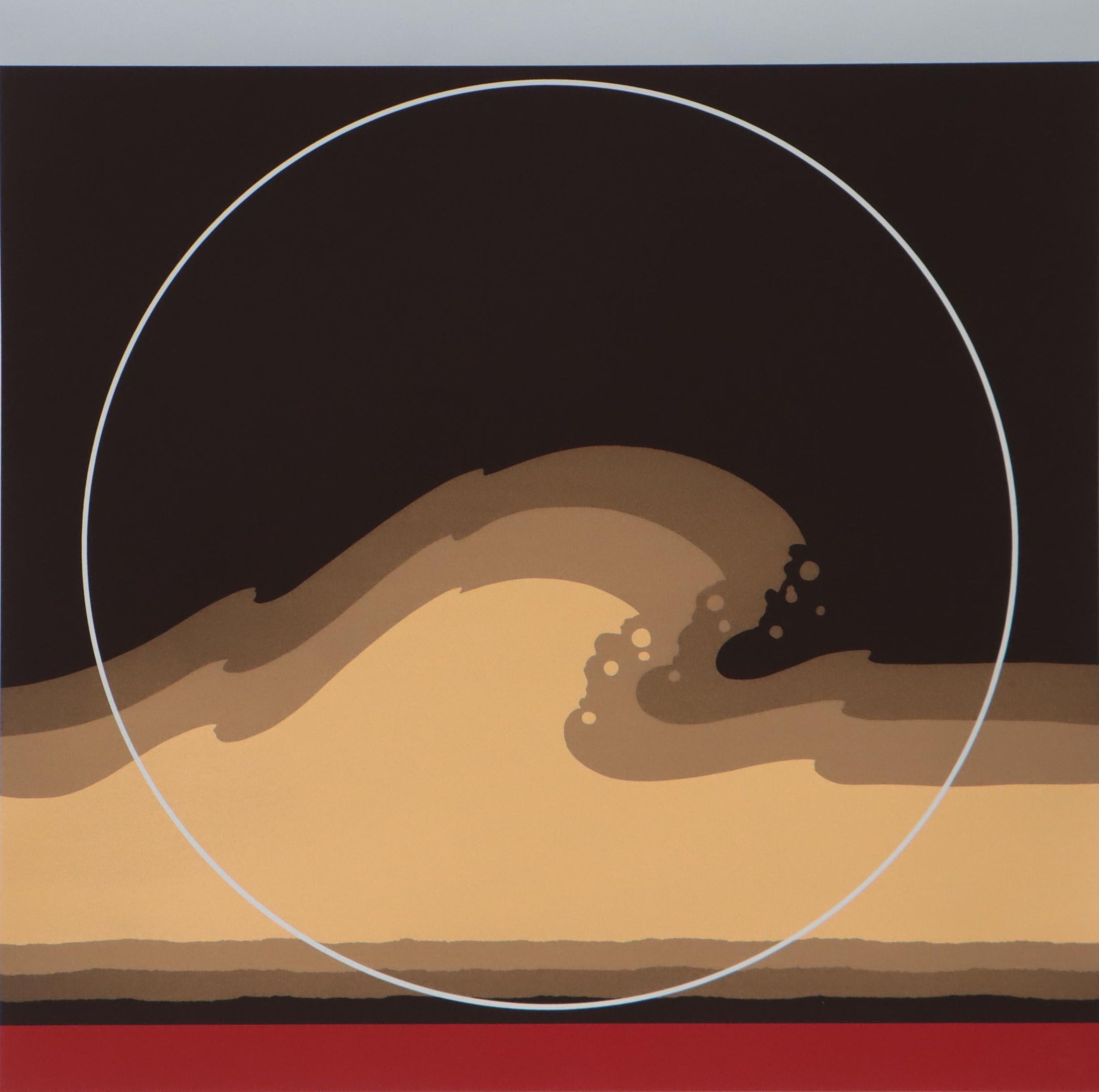 Thomas Whelan Benton Serigraph "Golden Waves" 1979