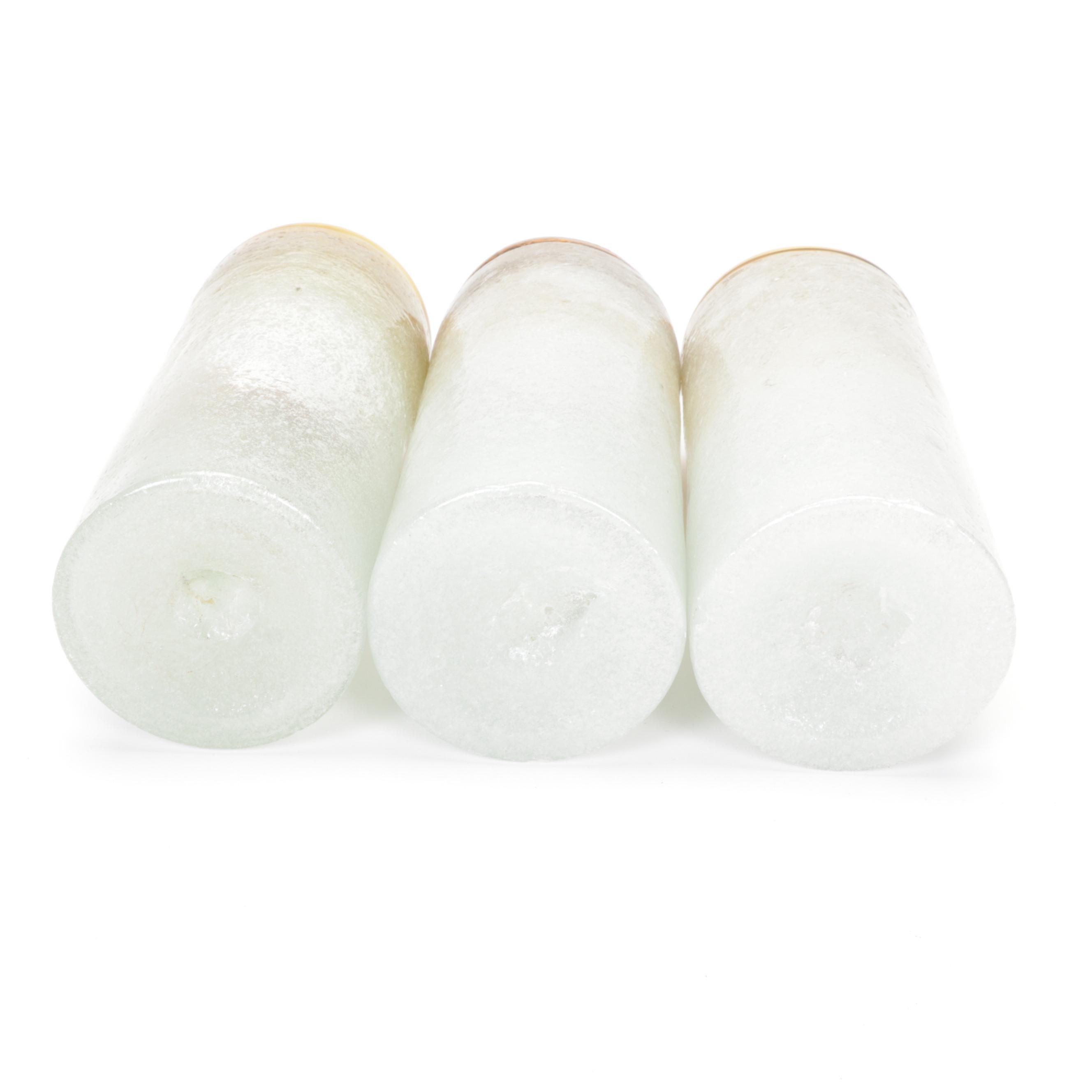 Ombre Blown Bubble Glass Tumblers, Late 20th Century