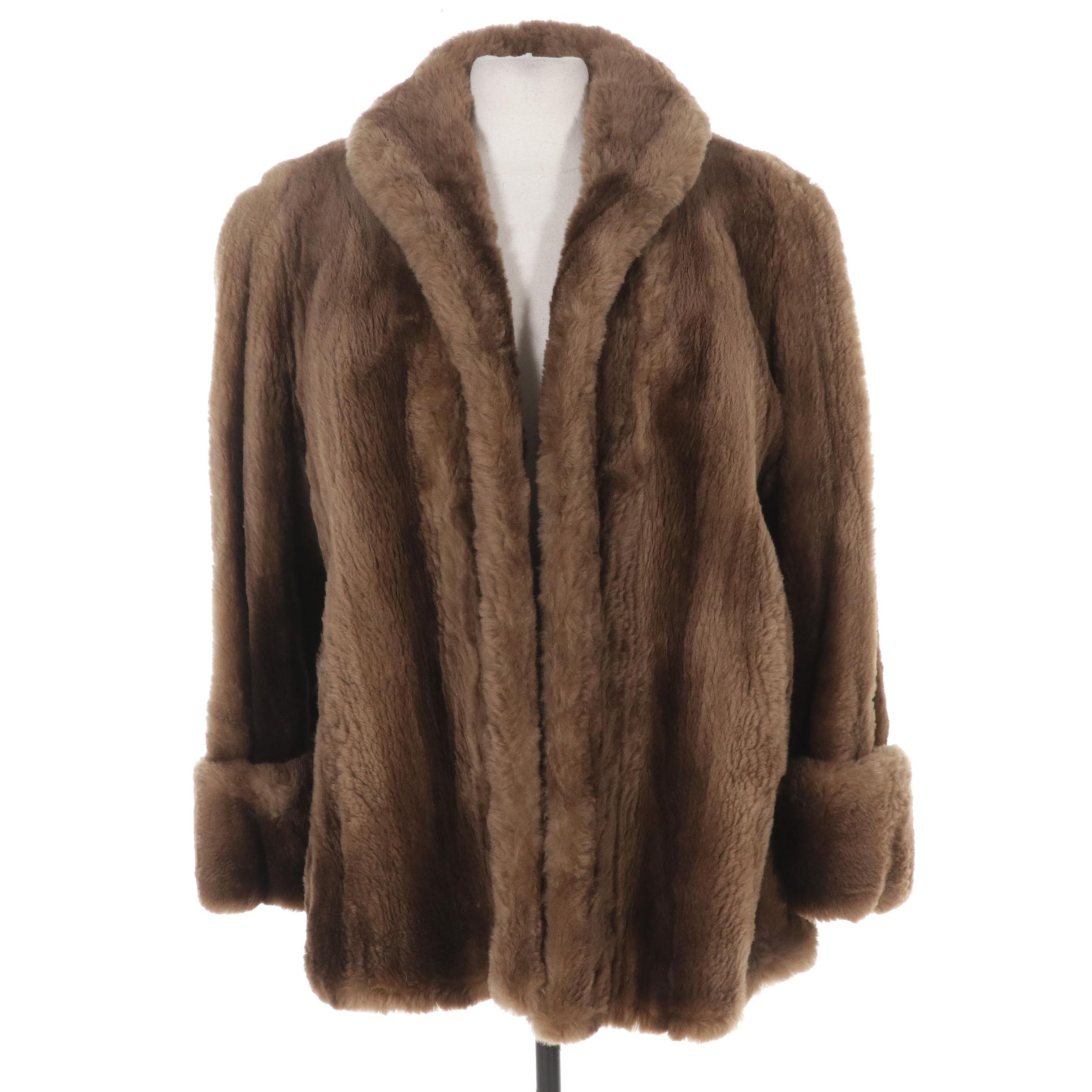Sheared Beaver Fur Jacket, Mid to Late 20th Century