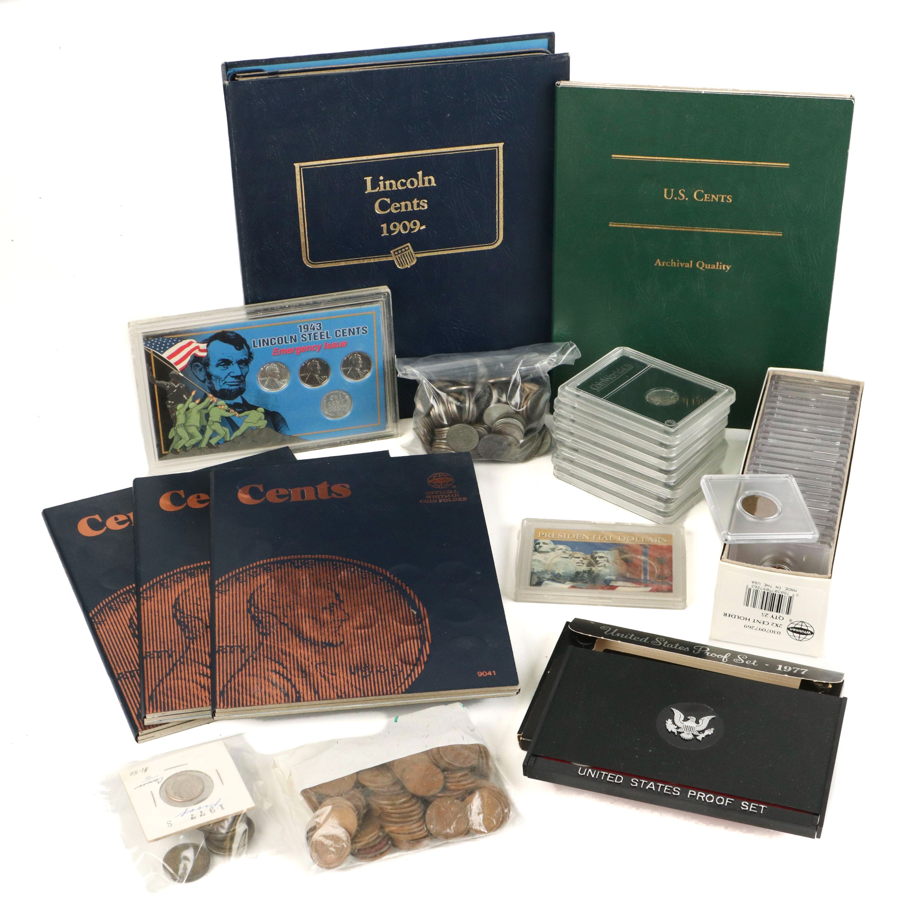 Collection of Over 550 Wheat Cents and More