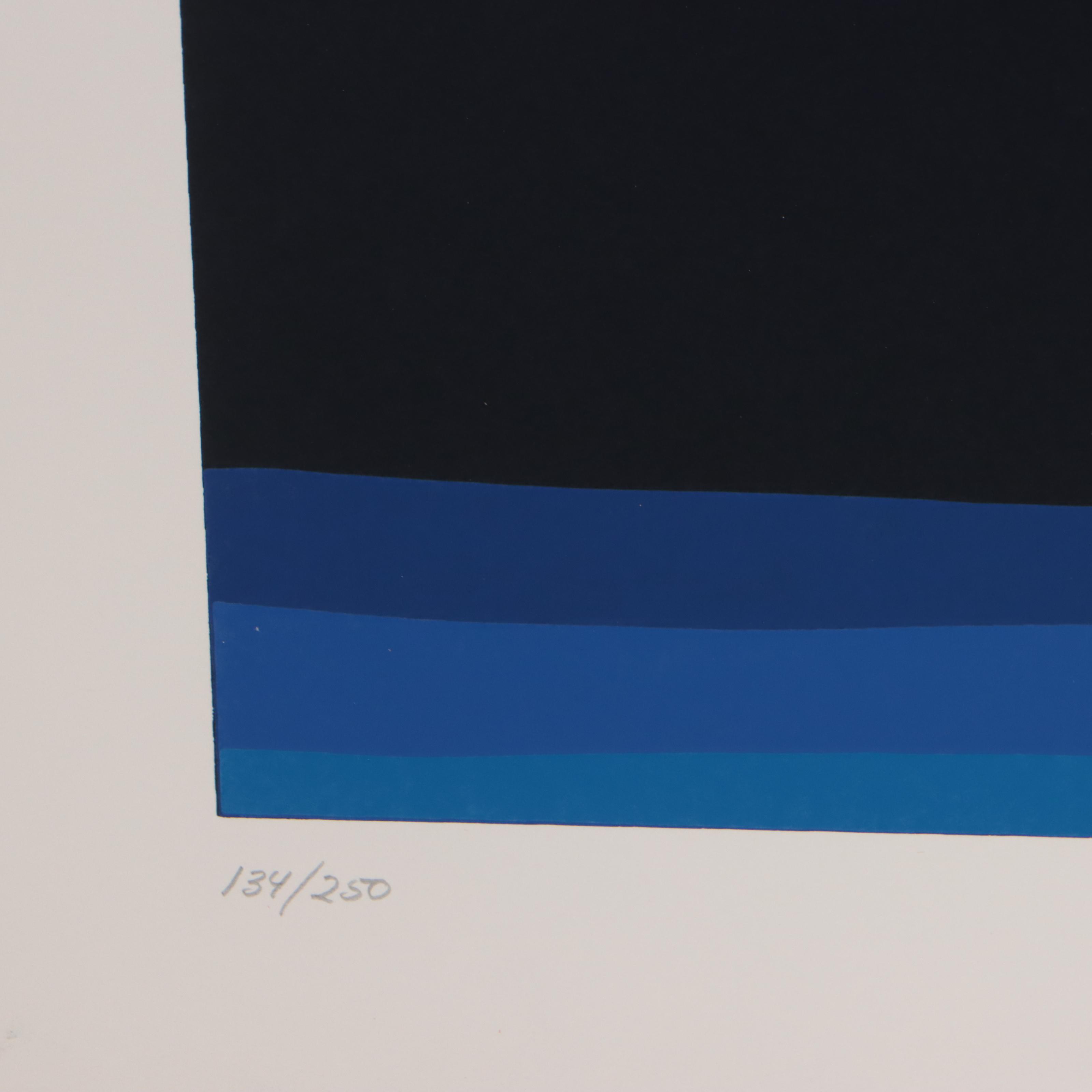 Thomas Whelan Benton Serigraph "White Cap," 1979