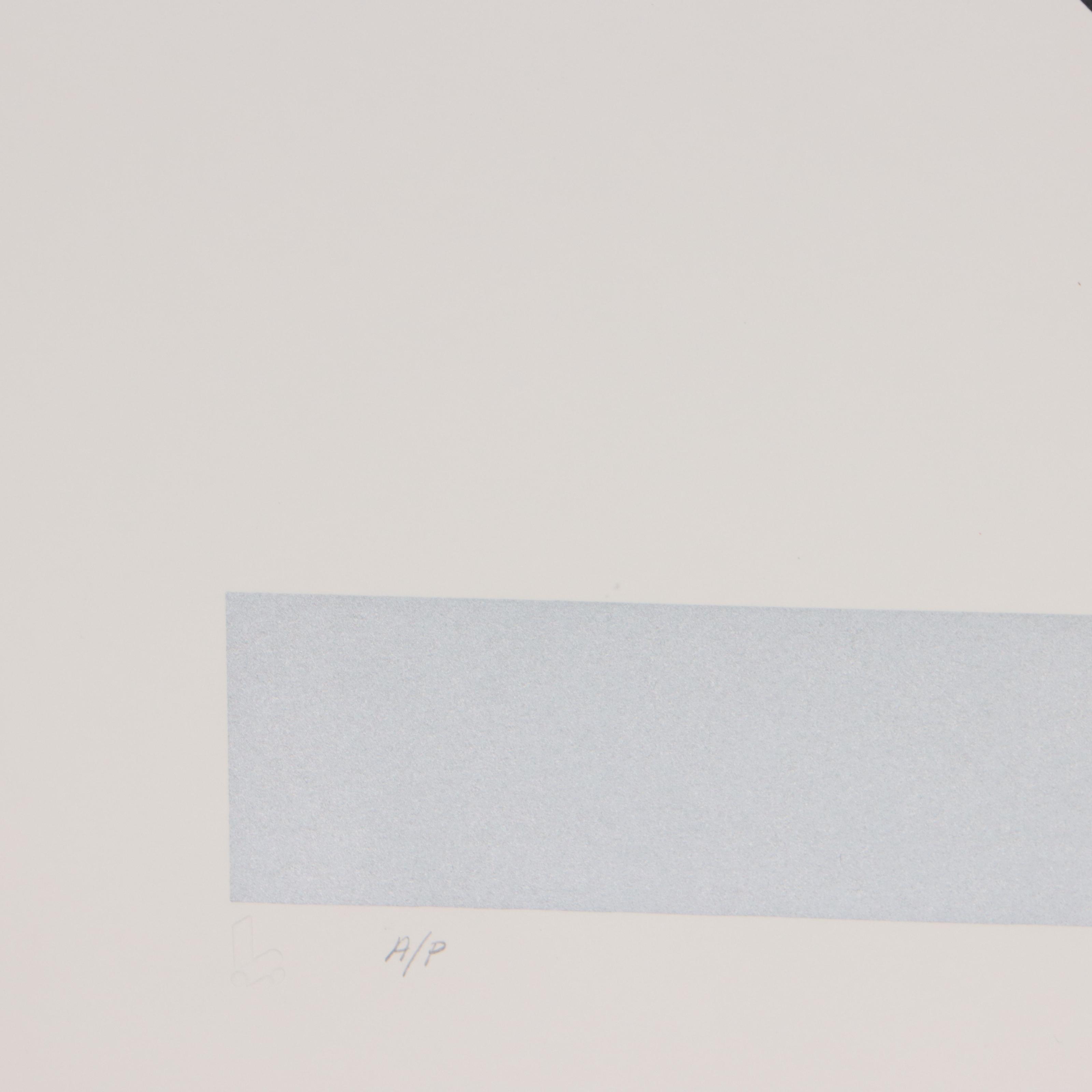 Thomas Whelan Benton Serigraph "Blue Landscape," 1979