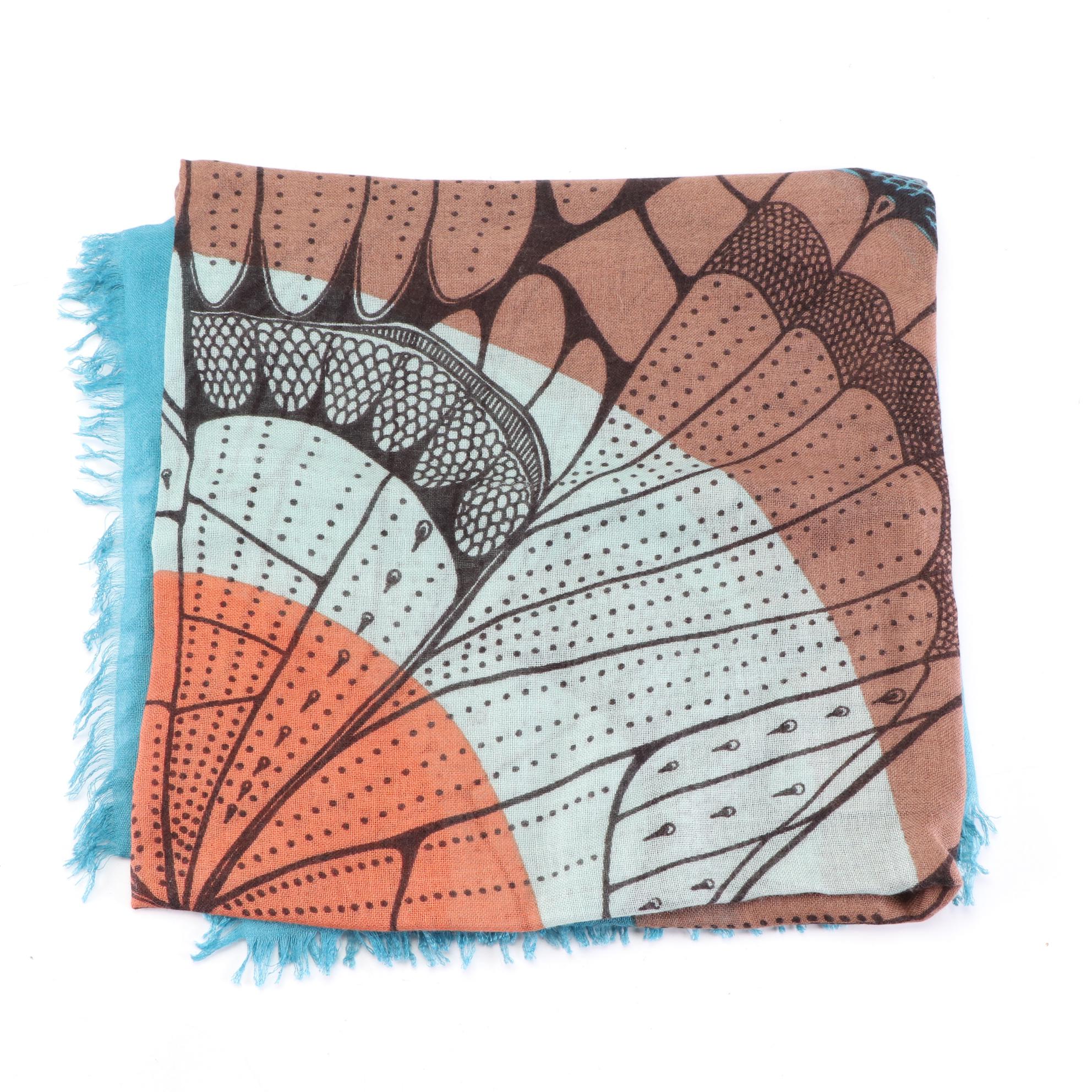 Tilo and Other Hand-Dyed and Graphic Print Scarf Wraps