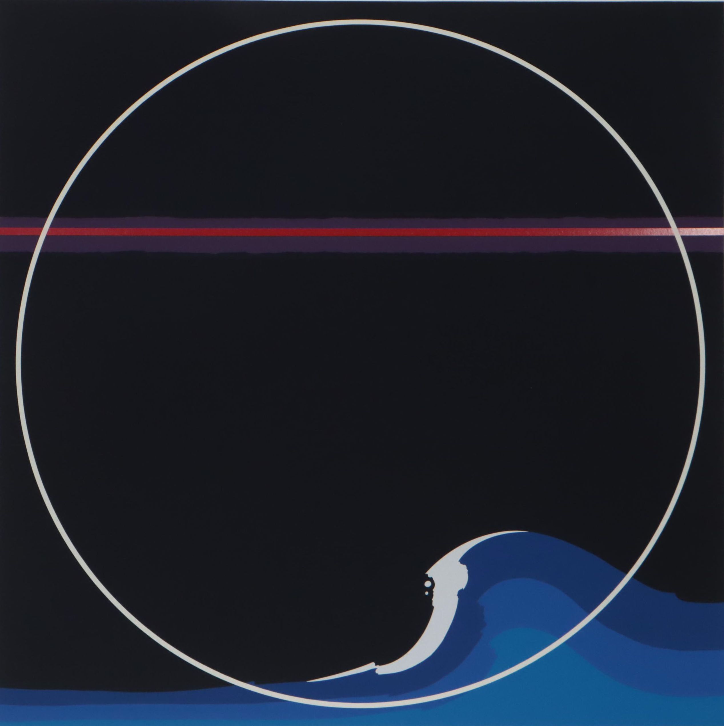 Thomas Whelan Benton Serigraph "White Cap," 1979