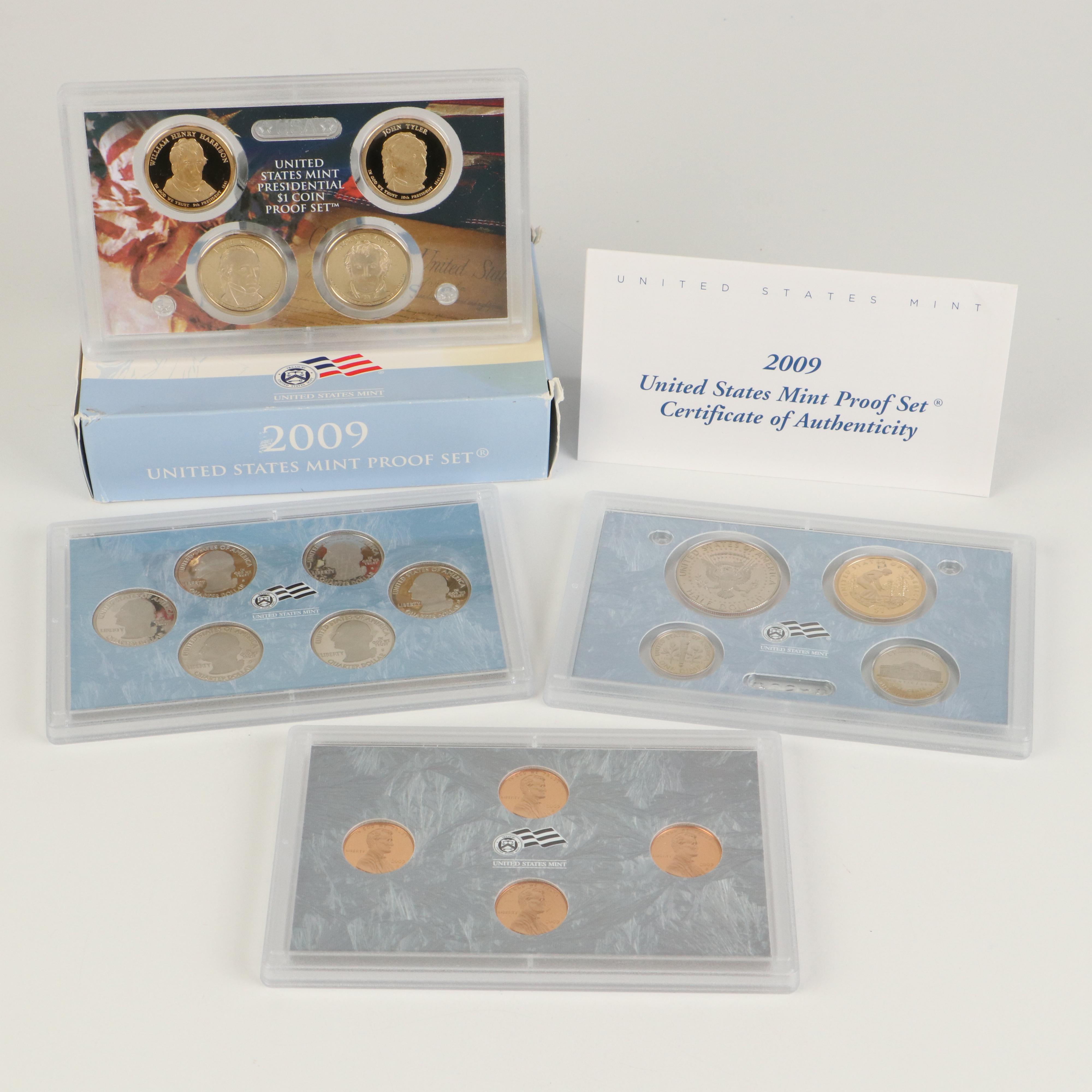 Group of Four United States Proof Sets