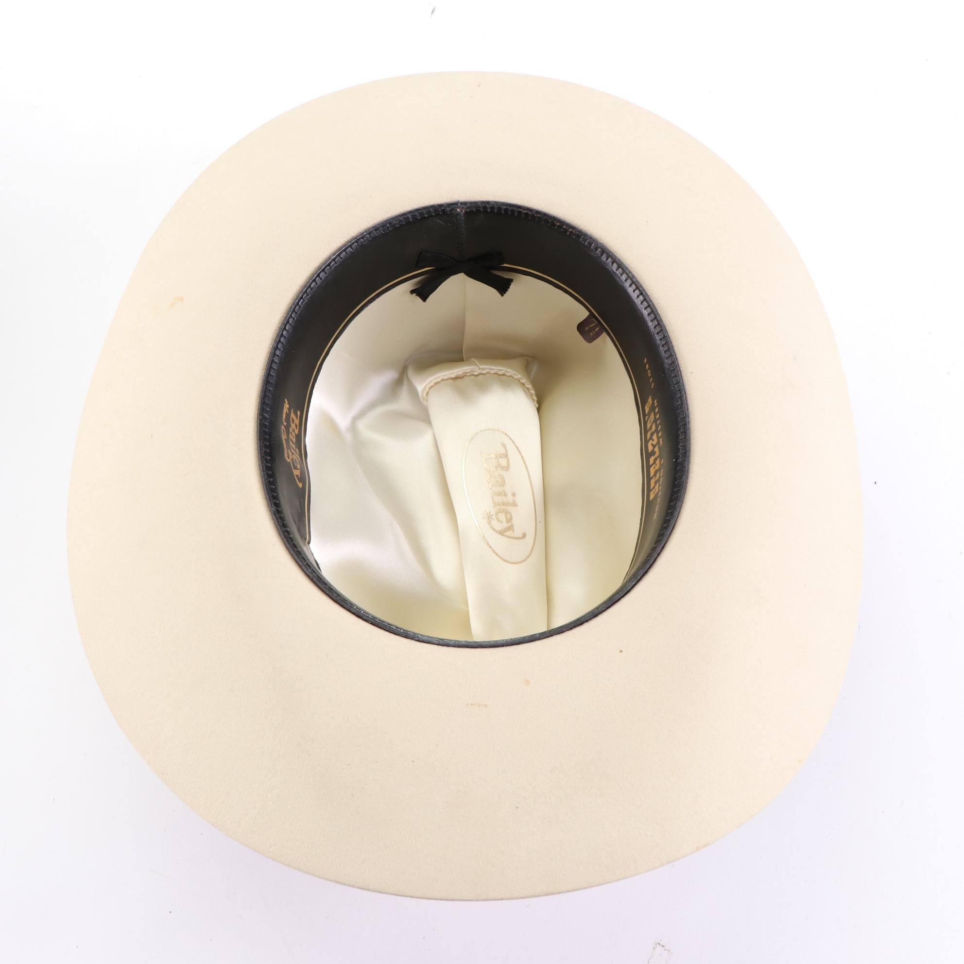 Bailey 50X Beaver Fur Felt and 20X Shantung Straw Western Hats