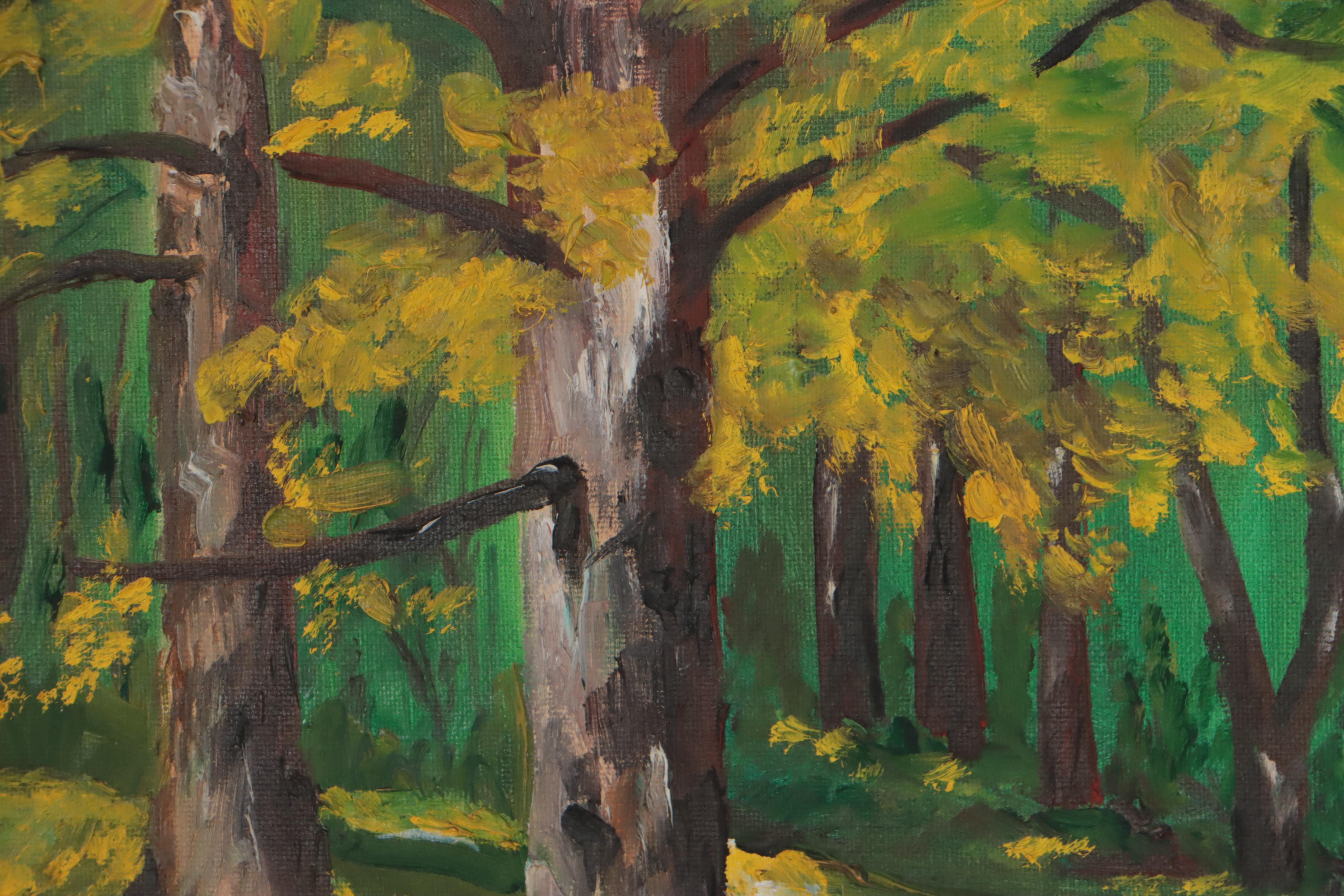 Oil Painting After Dwight D. Eisenhower "A French Garden"