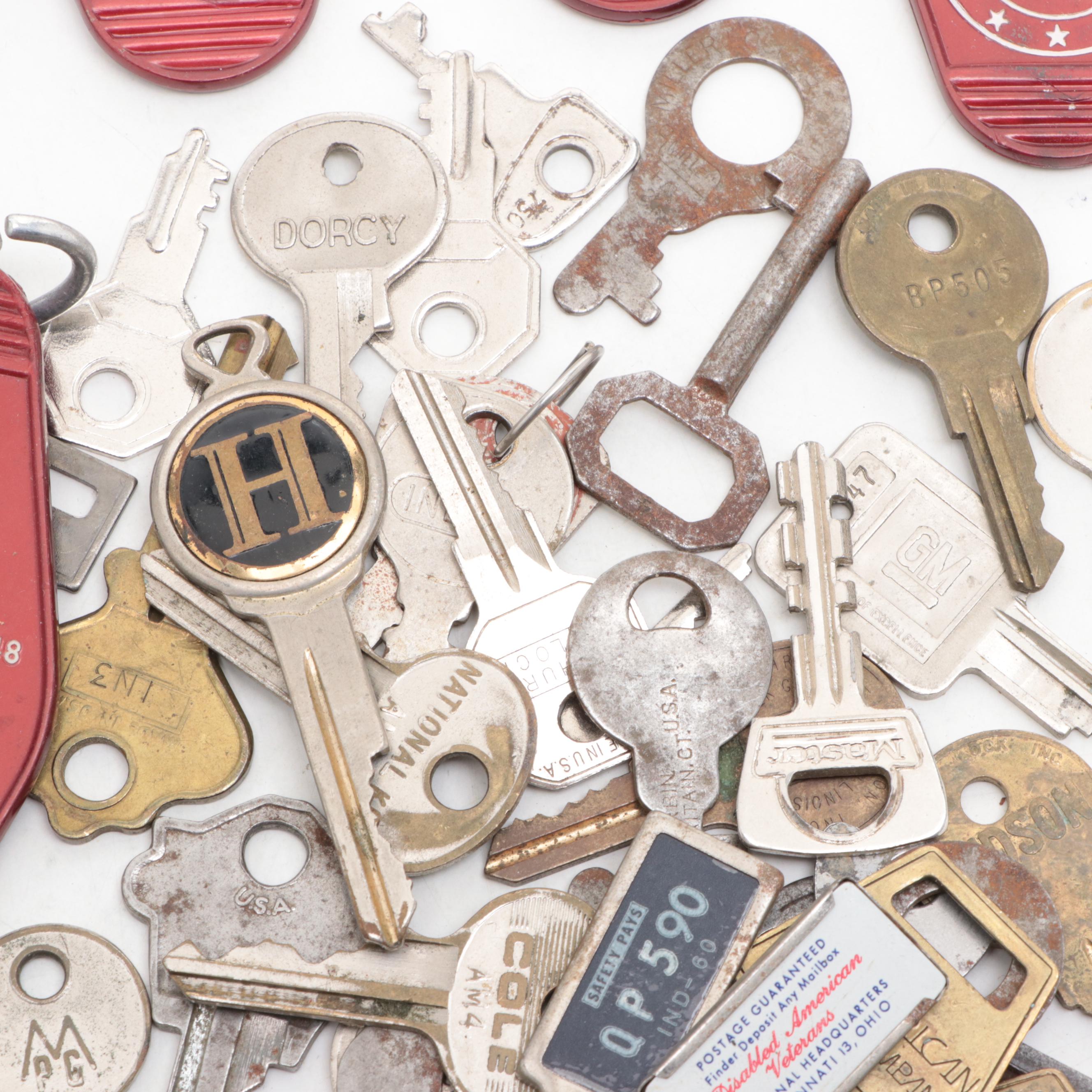 Eagle Lock Co., Village Motel and Other Keys, Keychains and More