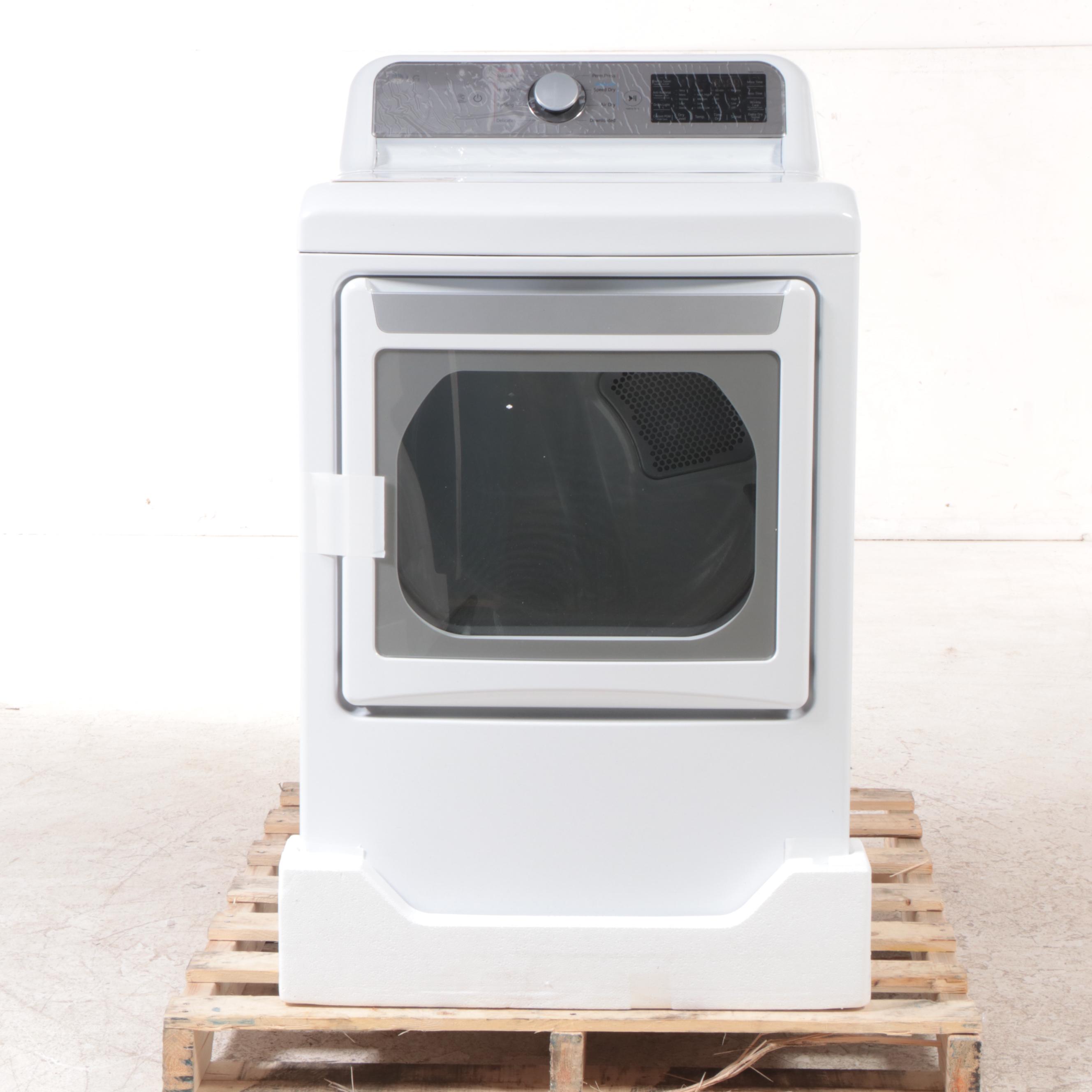 LG 7.3 Cu. Ft. White Ultra Large Capacity Wi-Fi Enabled Rear Control Dryer