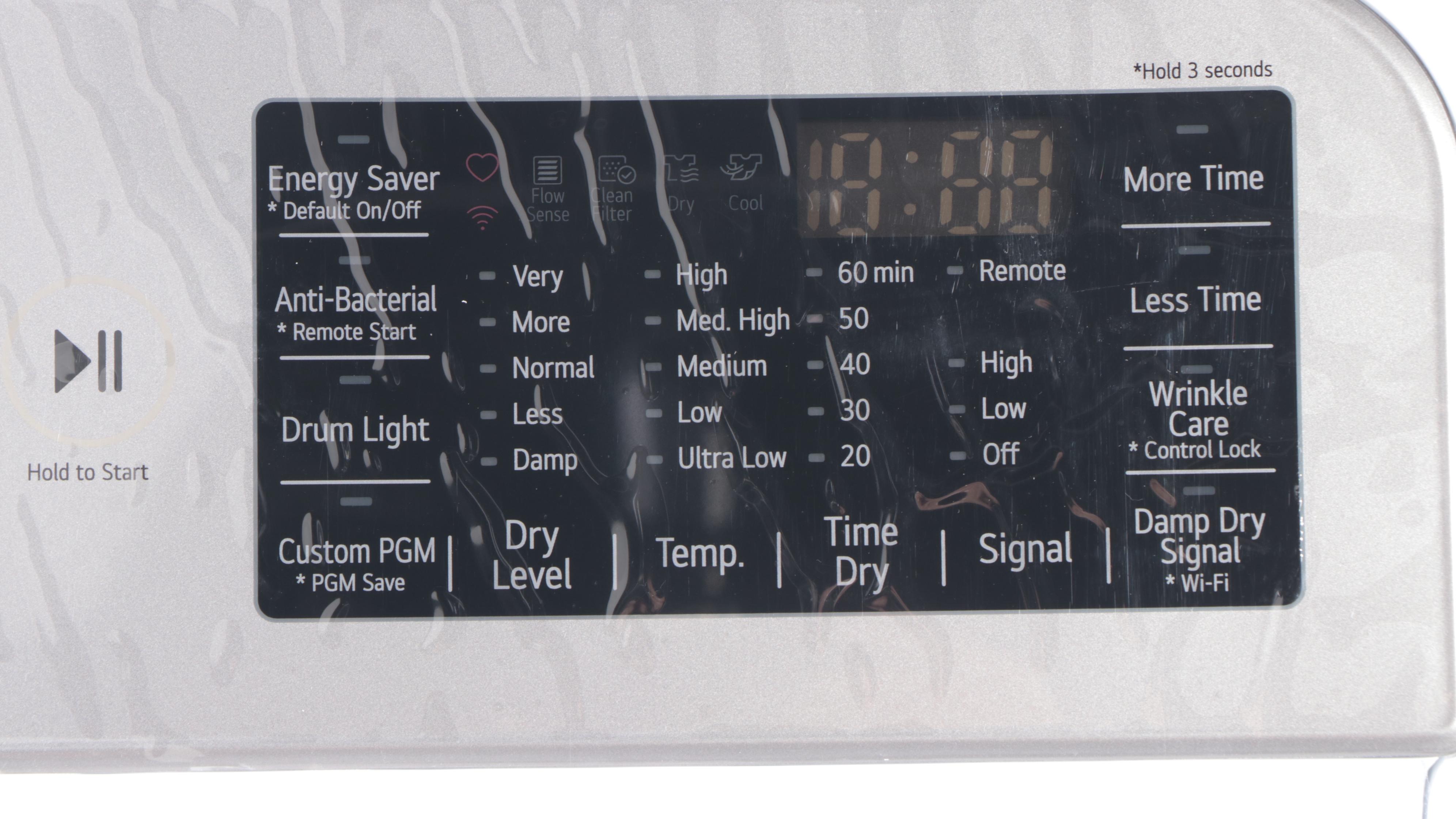 LG 7.3 Cu. Ft. White Ultra Large Capacity Wi-Fi Enabled Rear Control Dryer