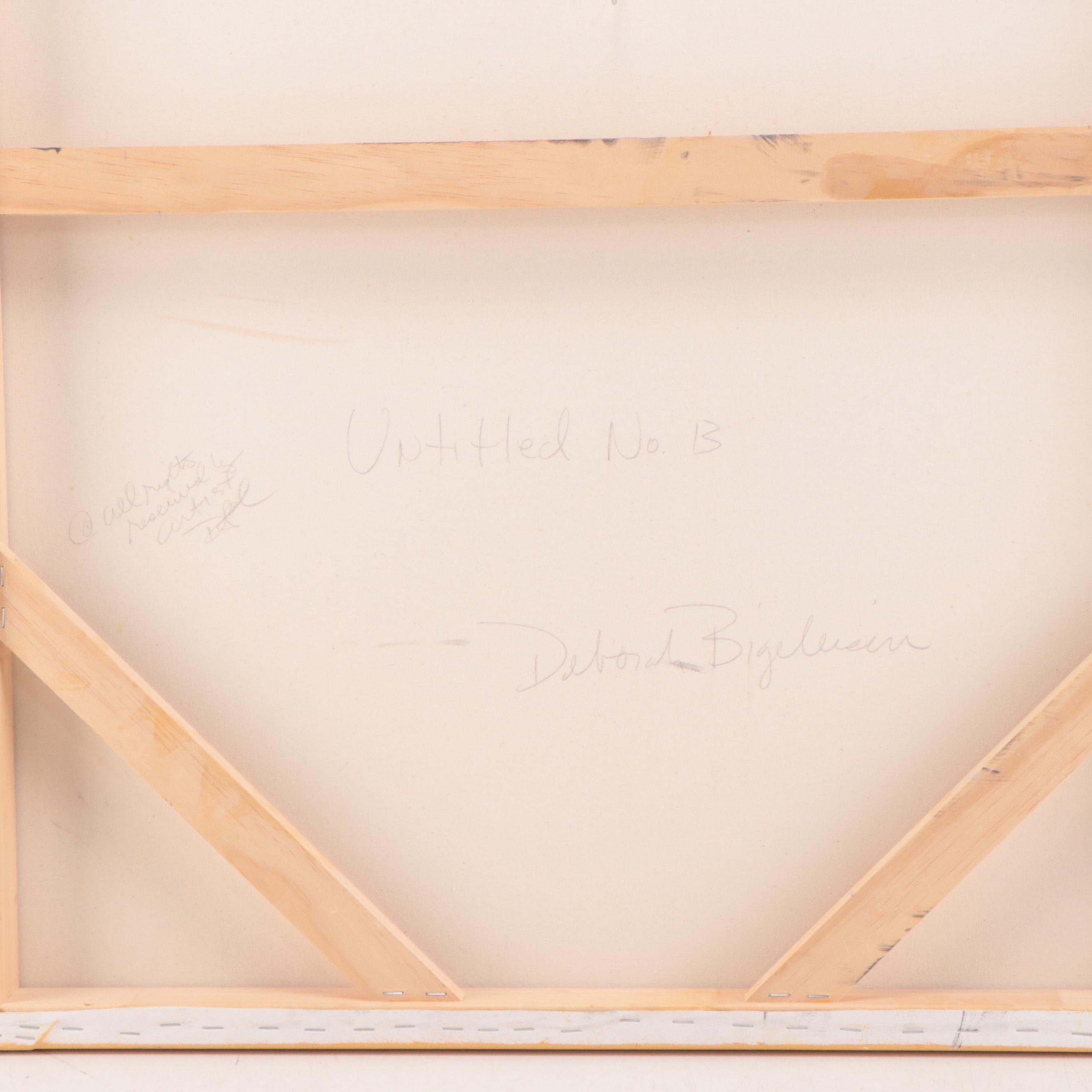 Deborah Bigeleisen Abstract Oil Painting "Untitled No. 13," 2010