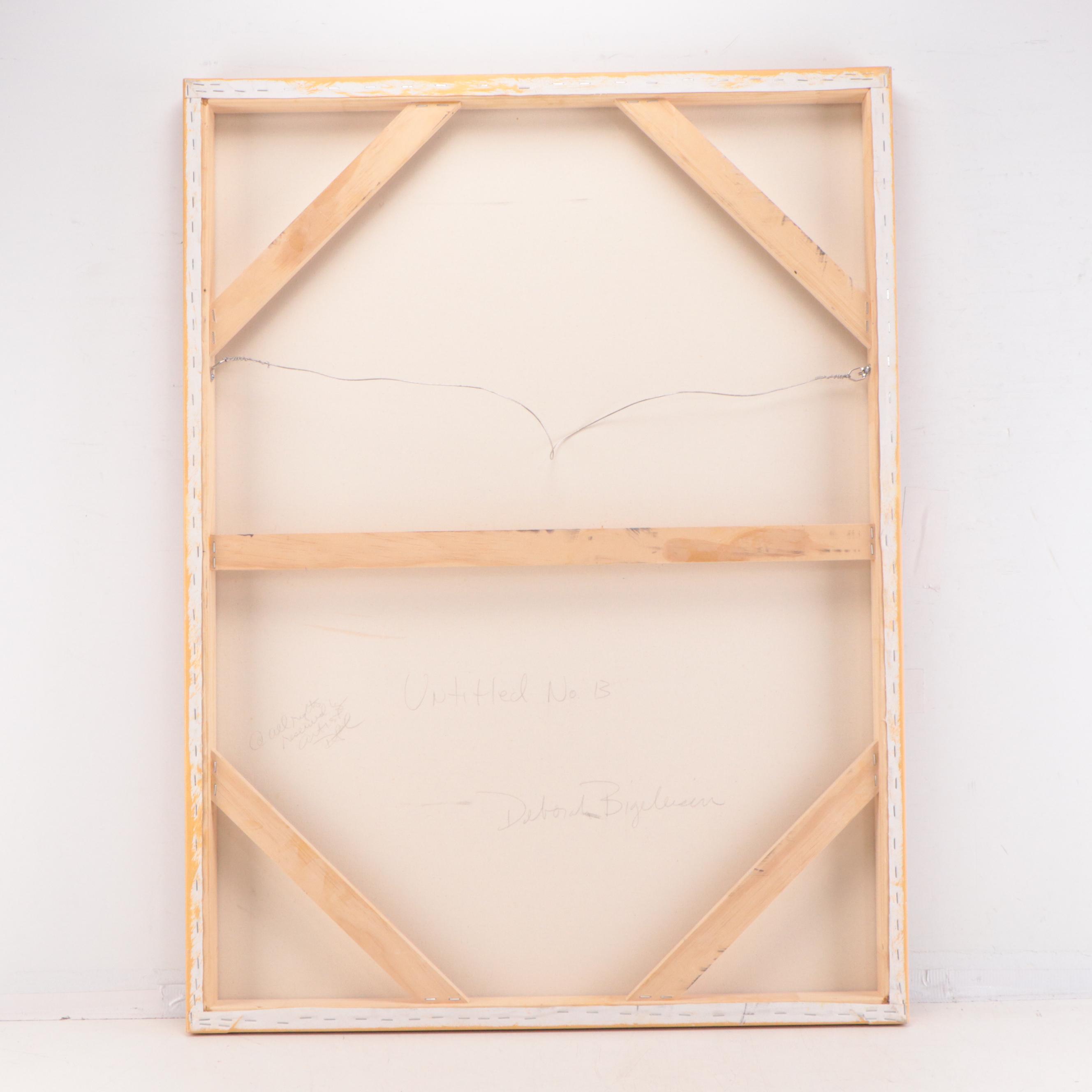 Deborah Bigeleisen Abstract Oil Painting "Untitled No. 13," 2010