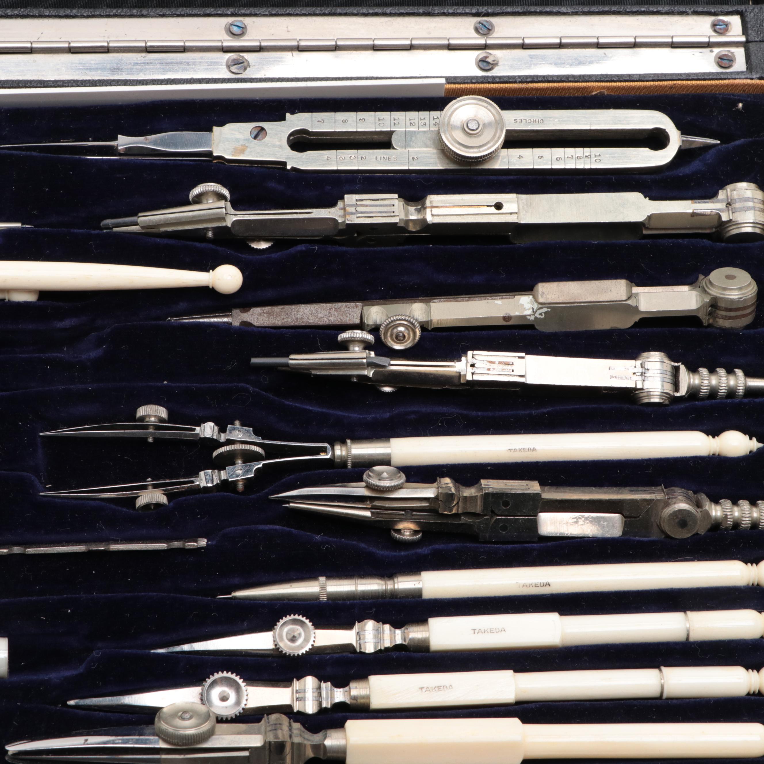 Takeda and Technical Supply Co. Drafting Sets