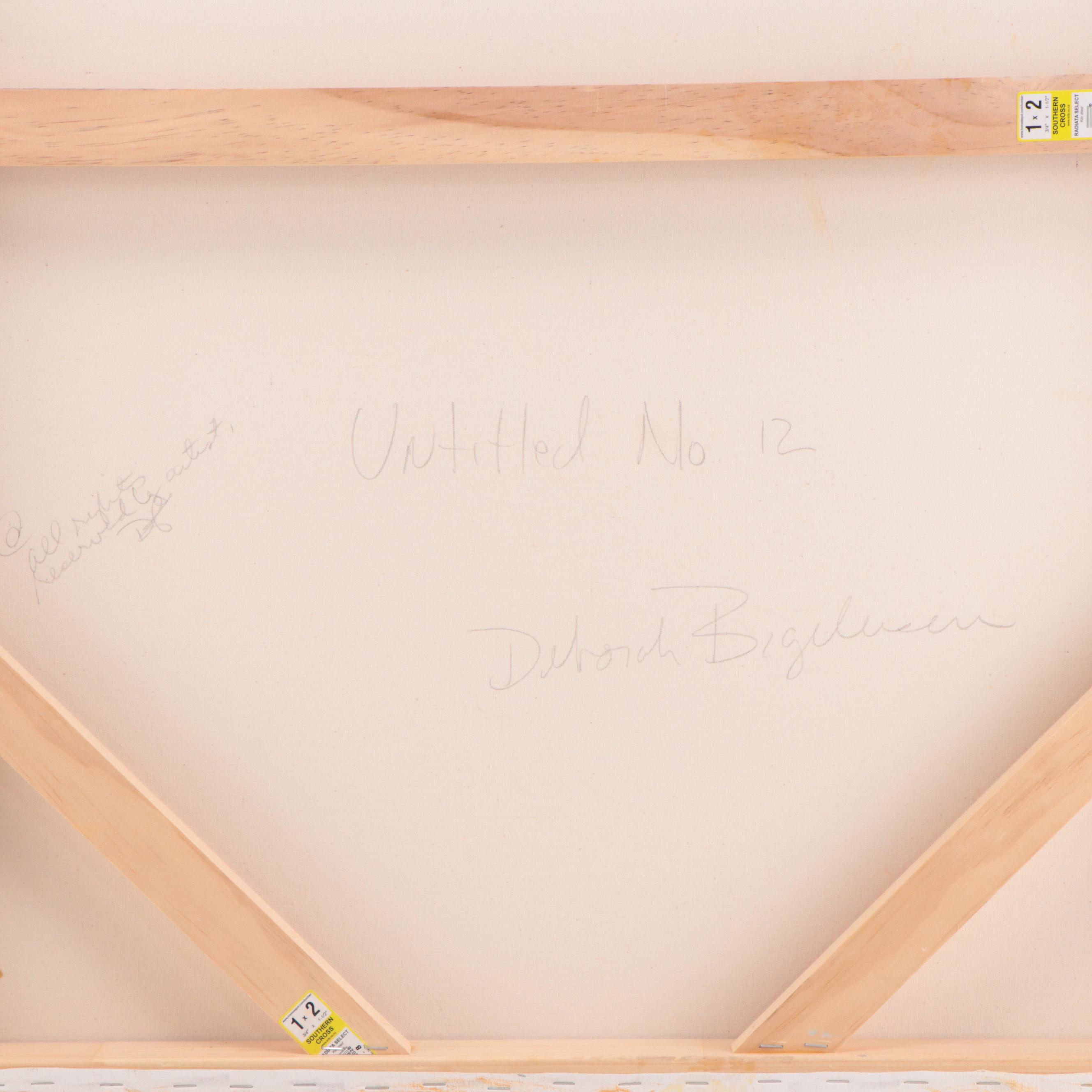 Deborah Bigeleisen Abstract Oil Painting "Untitled No. 12," 2010