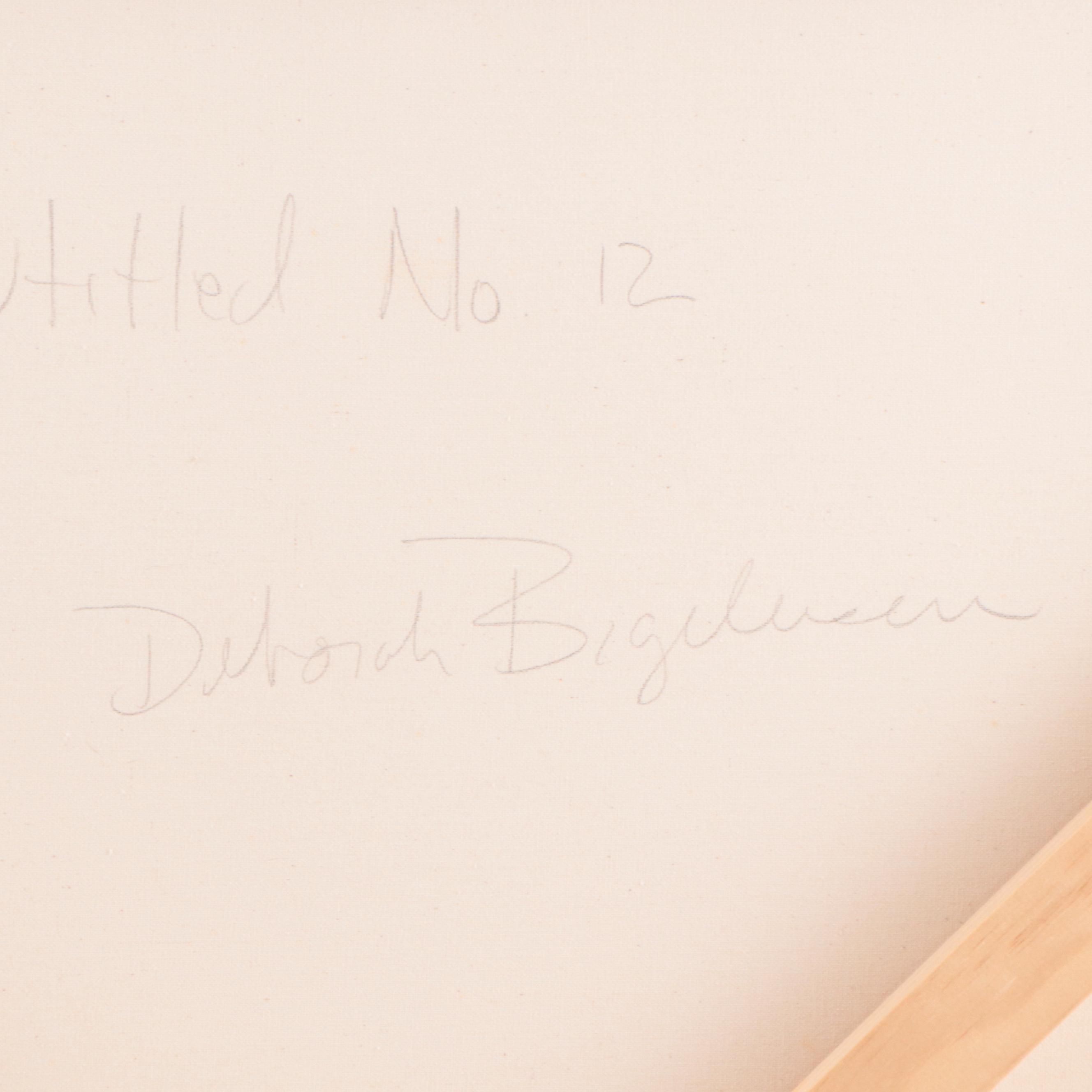 Deborah Bigeleisen Abstract Oil Painting "Untitled No. 12," 2010