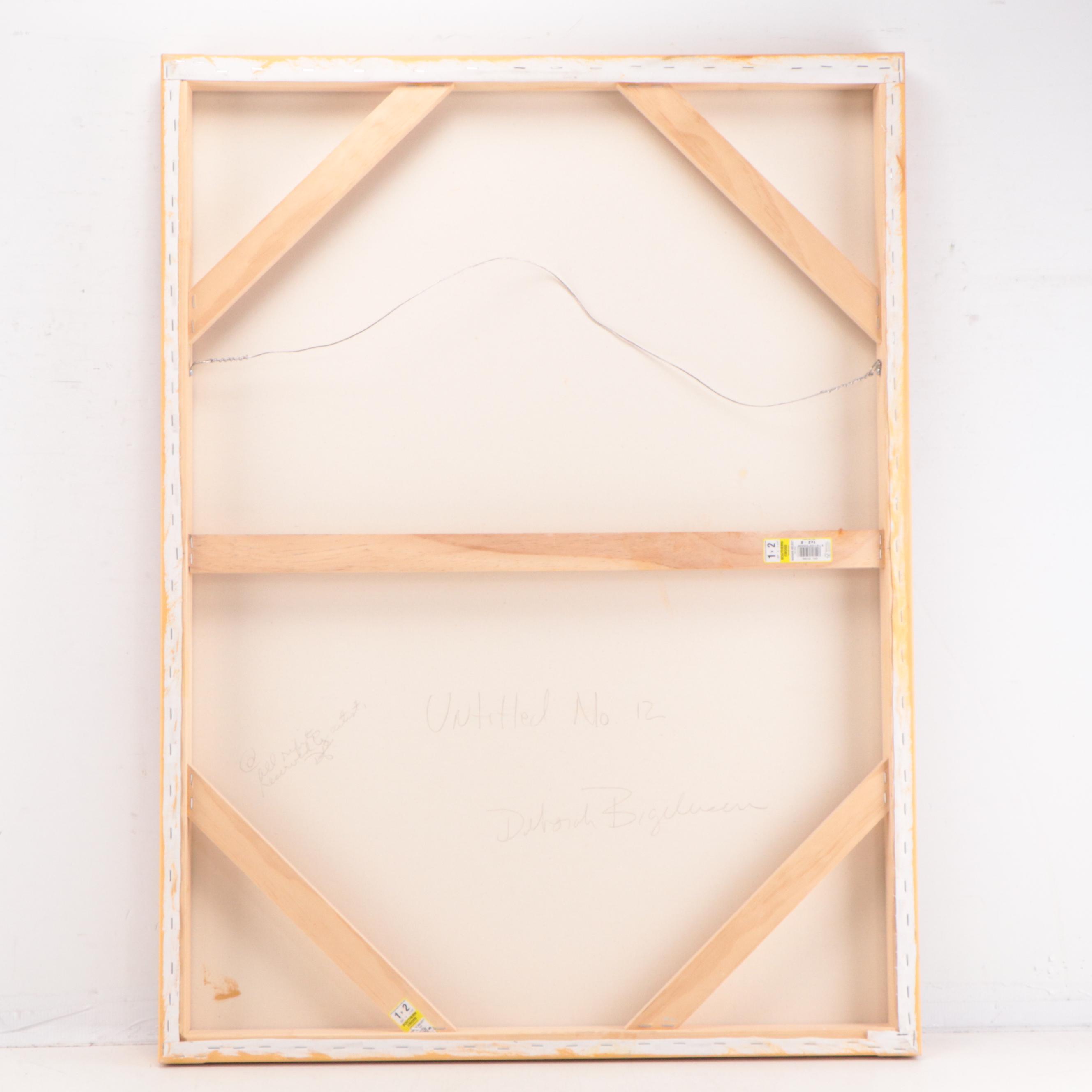 Deborah Bigeleisen Abstract Oil Painting "Untitled No. 12," 2010