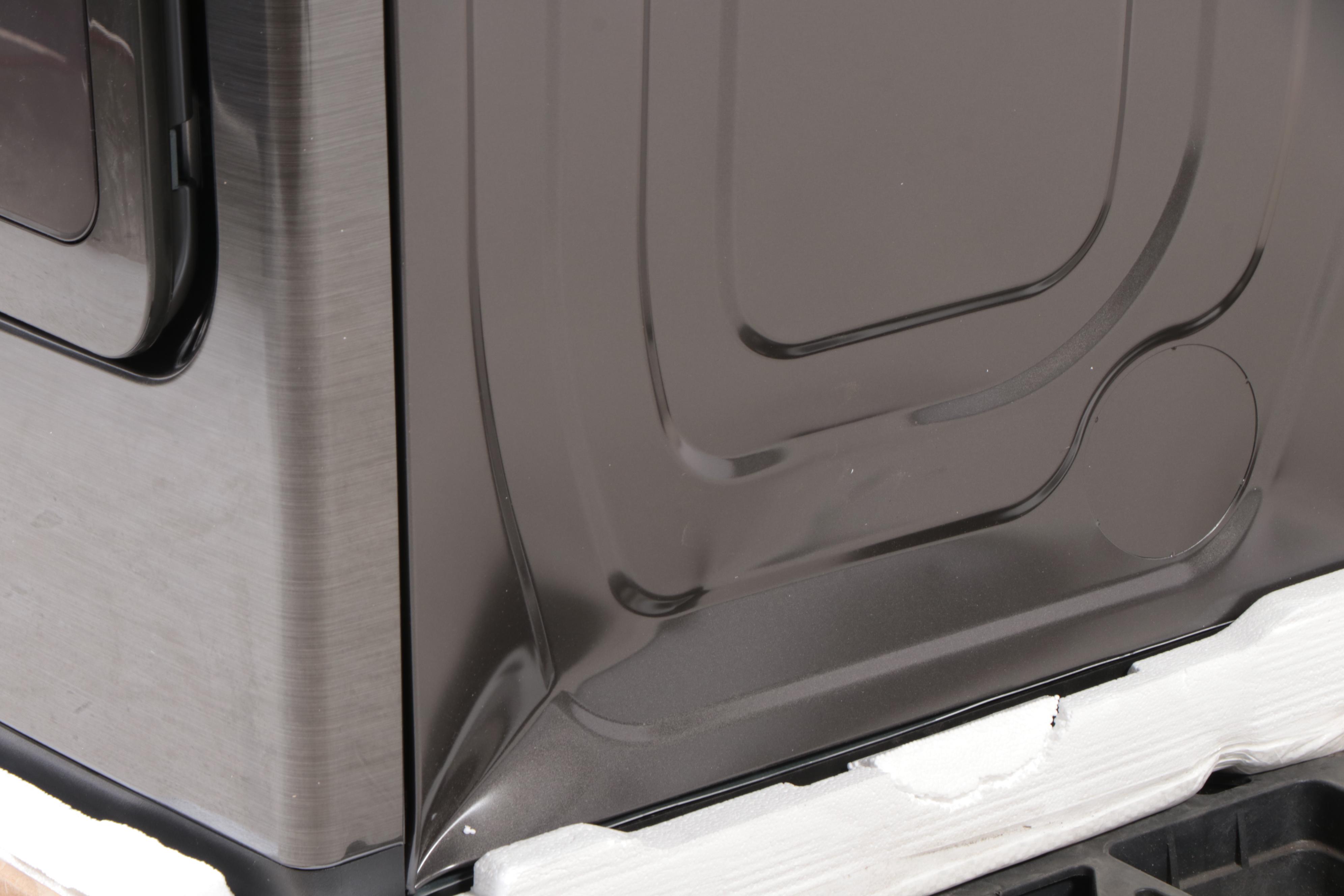 Samsung 7.4 Cu. Ft. Black Stainless Steel Electric Dryer with Steam Sanitize+