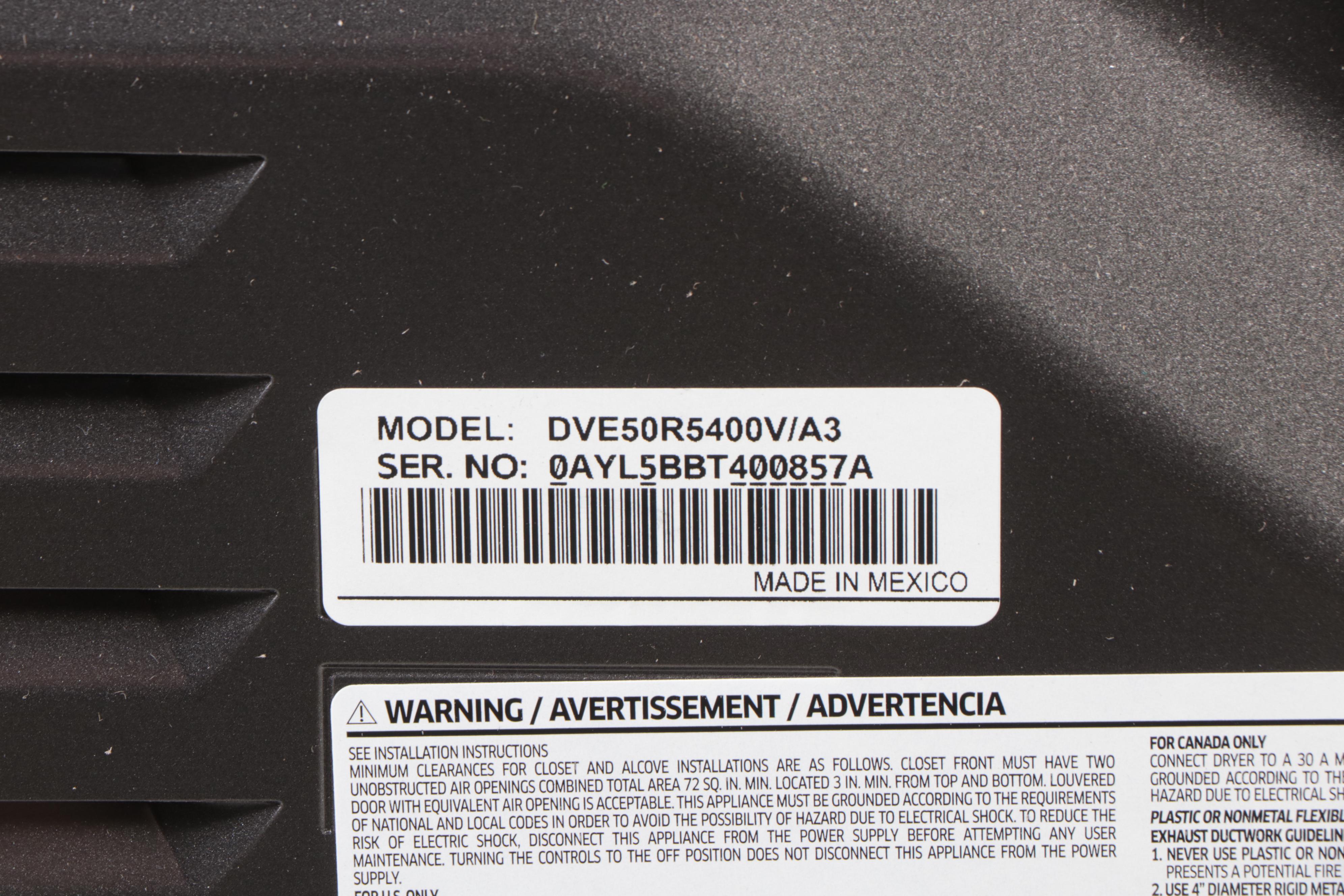 Samsung 7.4 Cu. Ft. Black Stainless Steel Electric Dryer with Steam Sanitize+