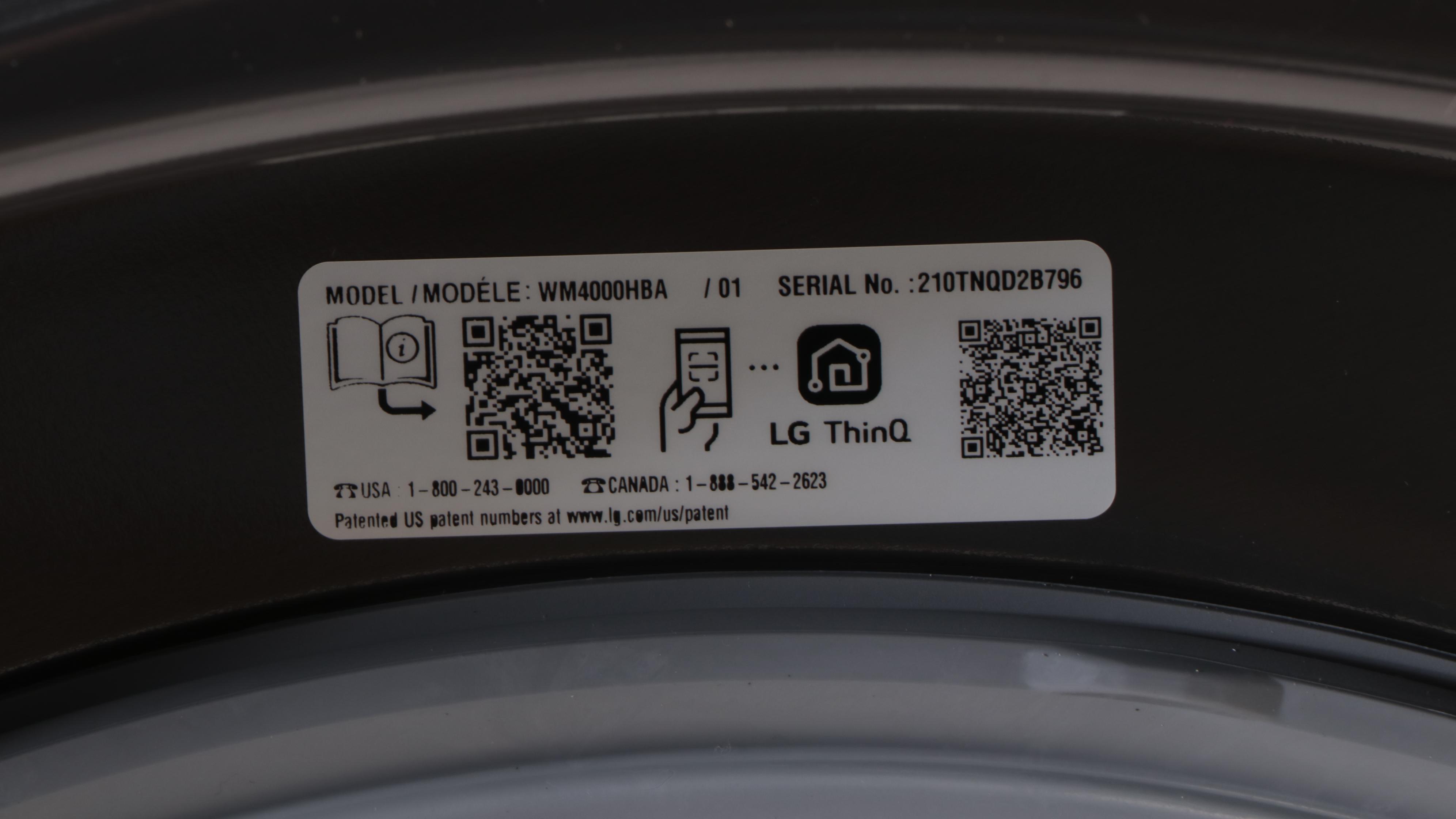 LG 4.5 Cu. Ft. Black Ultra Large Capacity Smart Wi-Fi Enabled Front Load Washer