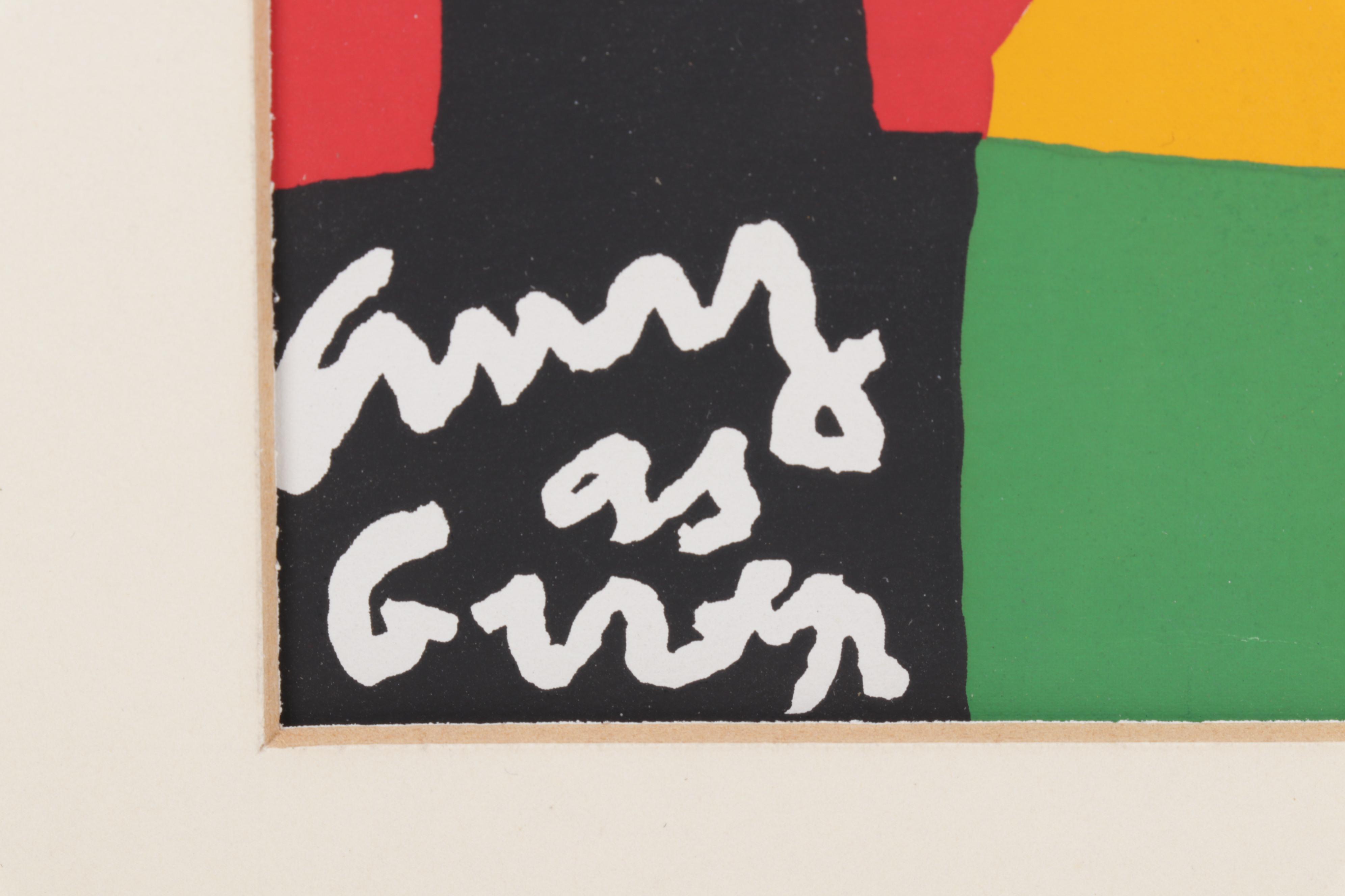 Serigraph After Stuart Davis "Ten Works x Ten Painters" Series, Circa 1964