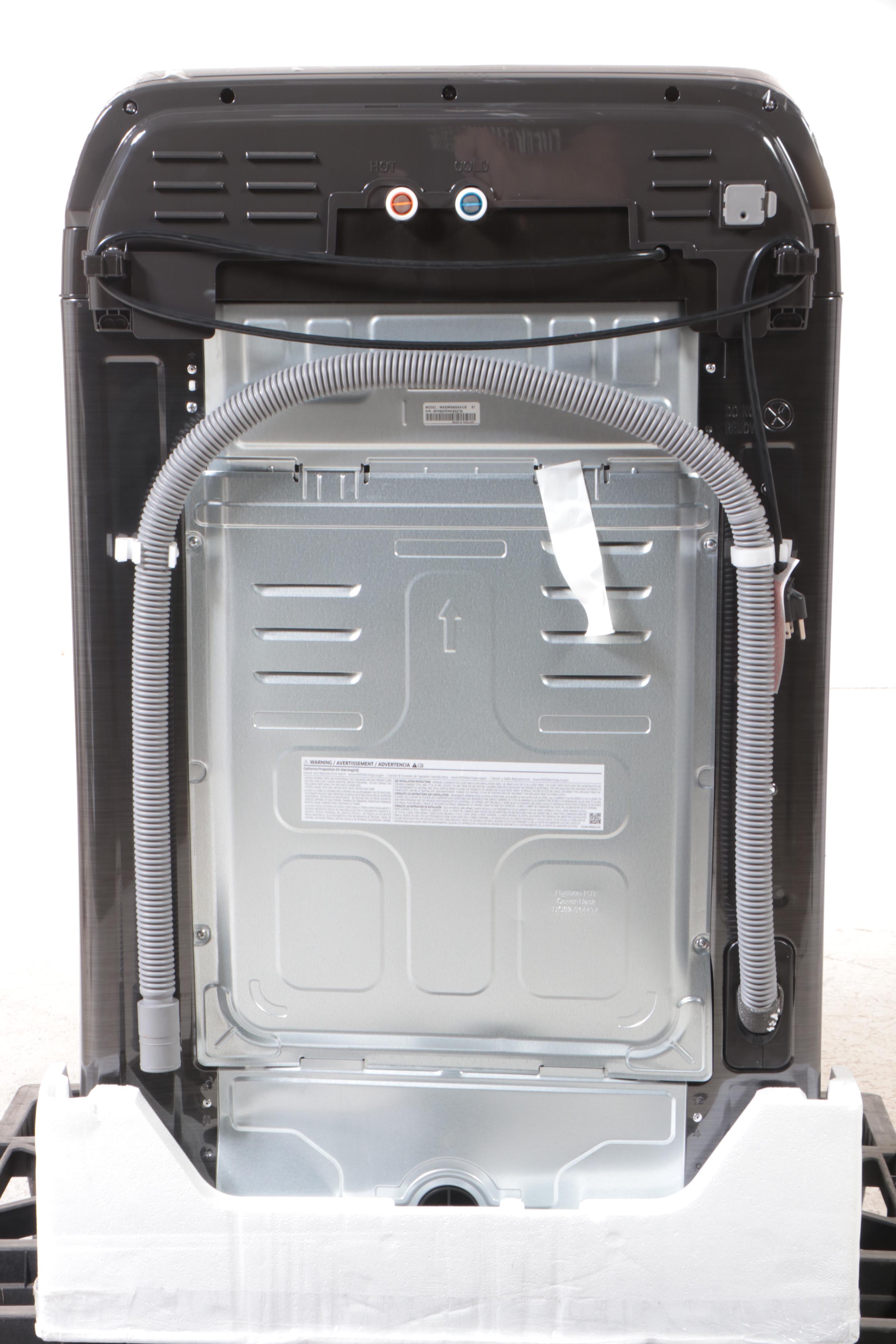 Samsung 5.0 Cu. Ft.  Black Stainless Steel Top Load Washer with Super Speed