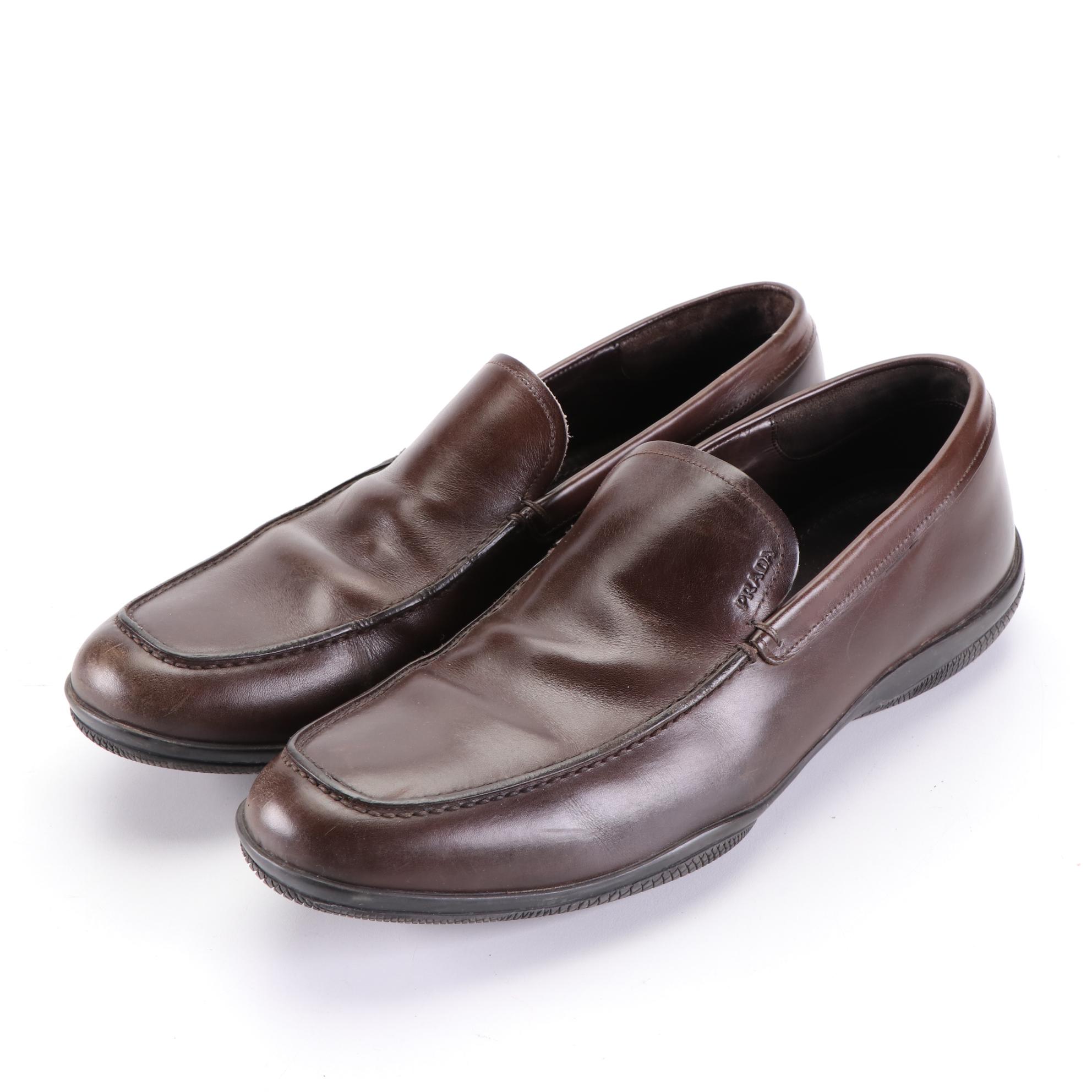 Men's Gucci and Prada Sport Leather Loafers