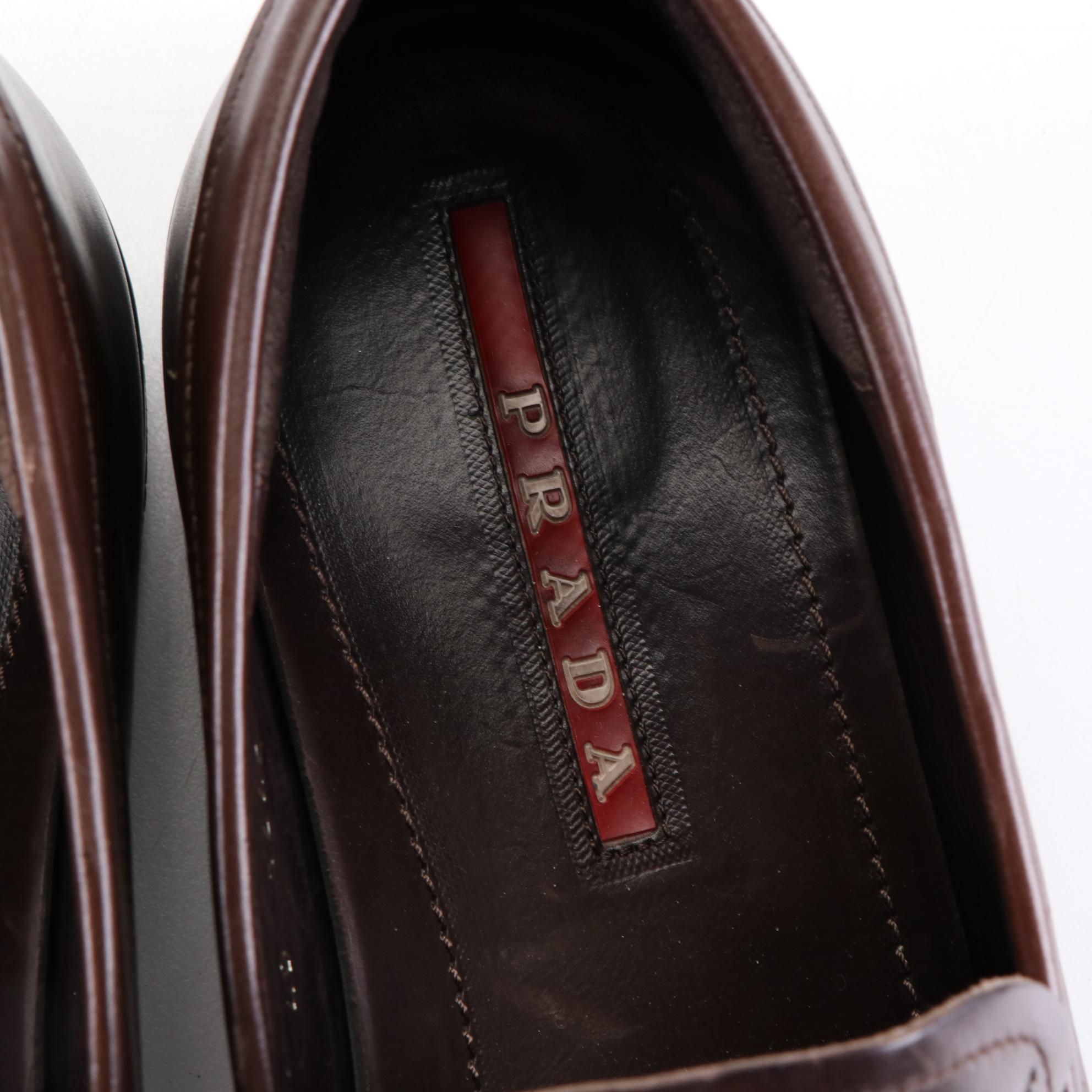 Men's Gucci and Prada Sport Leather Loafers