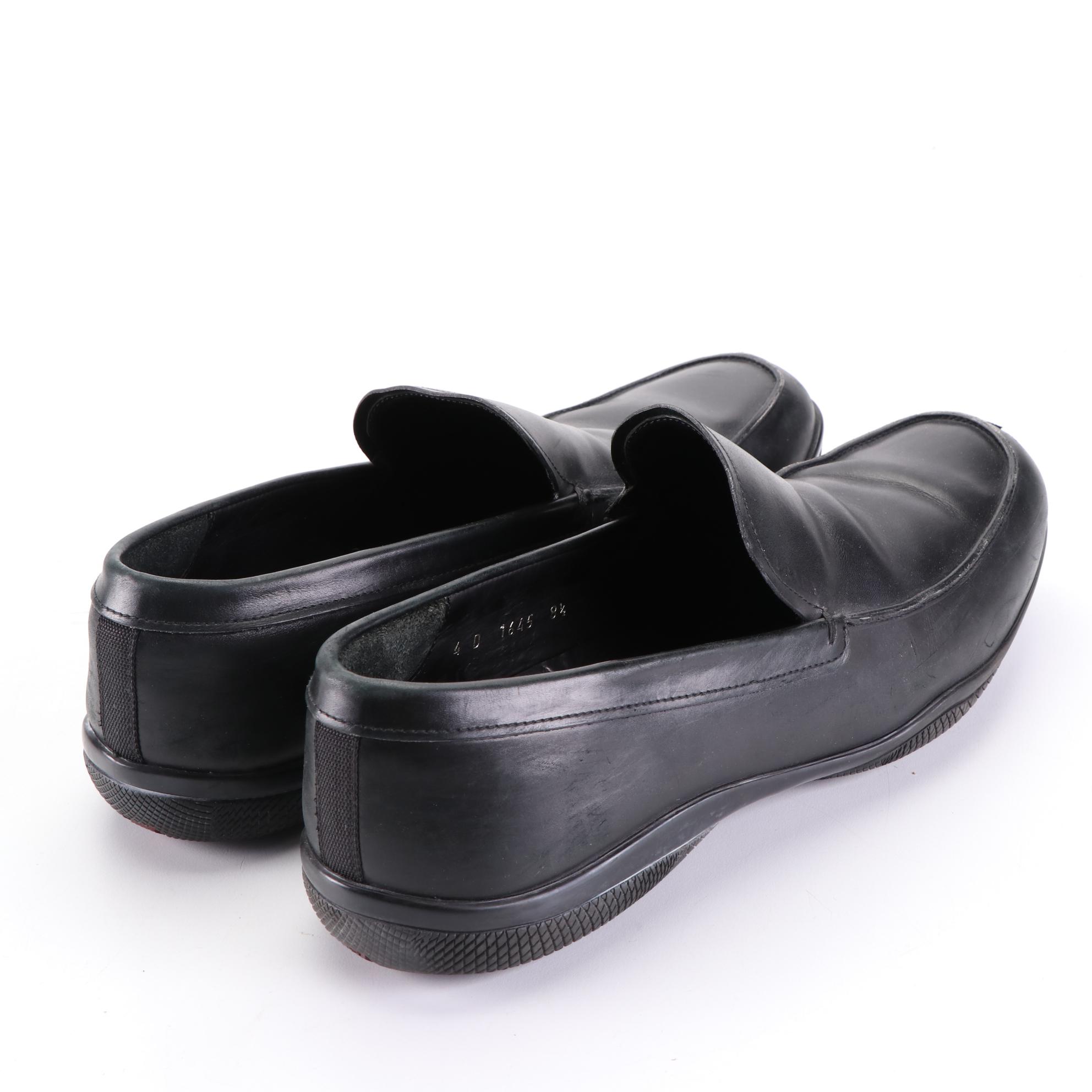 Men's Gucci and Prada Sport Leather Loafers