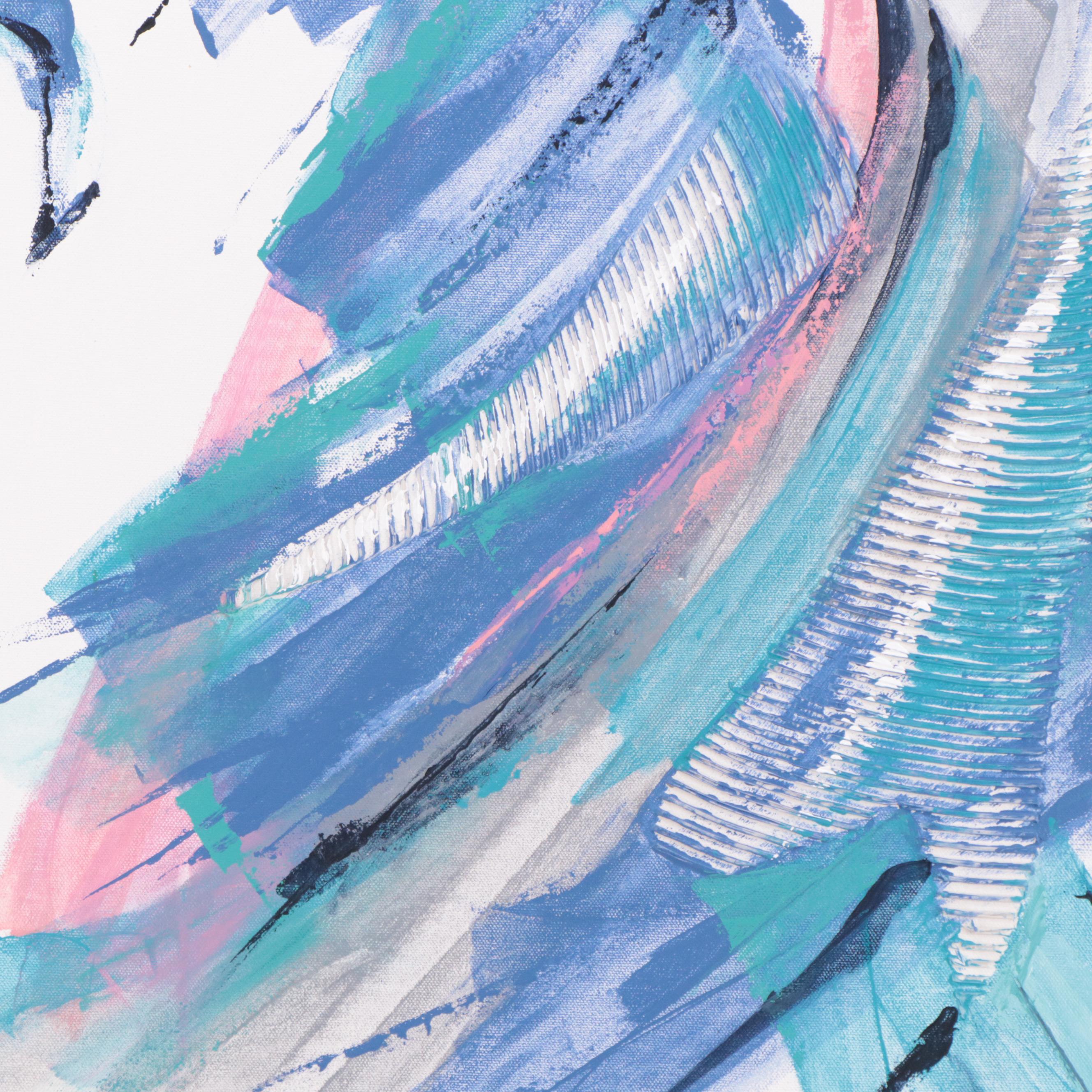 Deborah Bigeleisen Abstract Acrylic Painting "Energy in Motion"