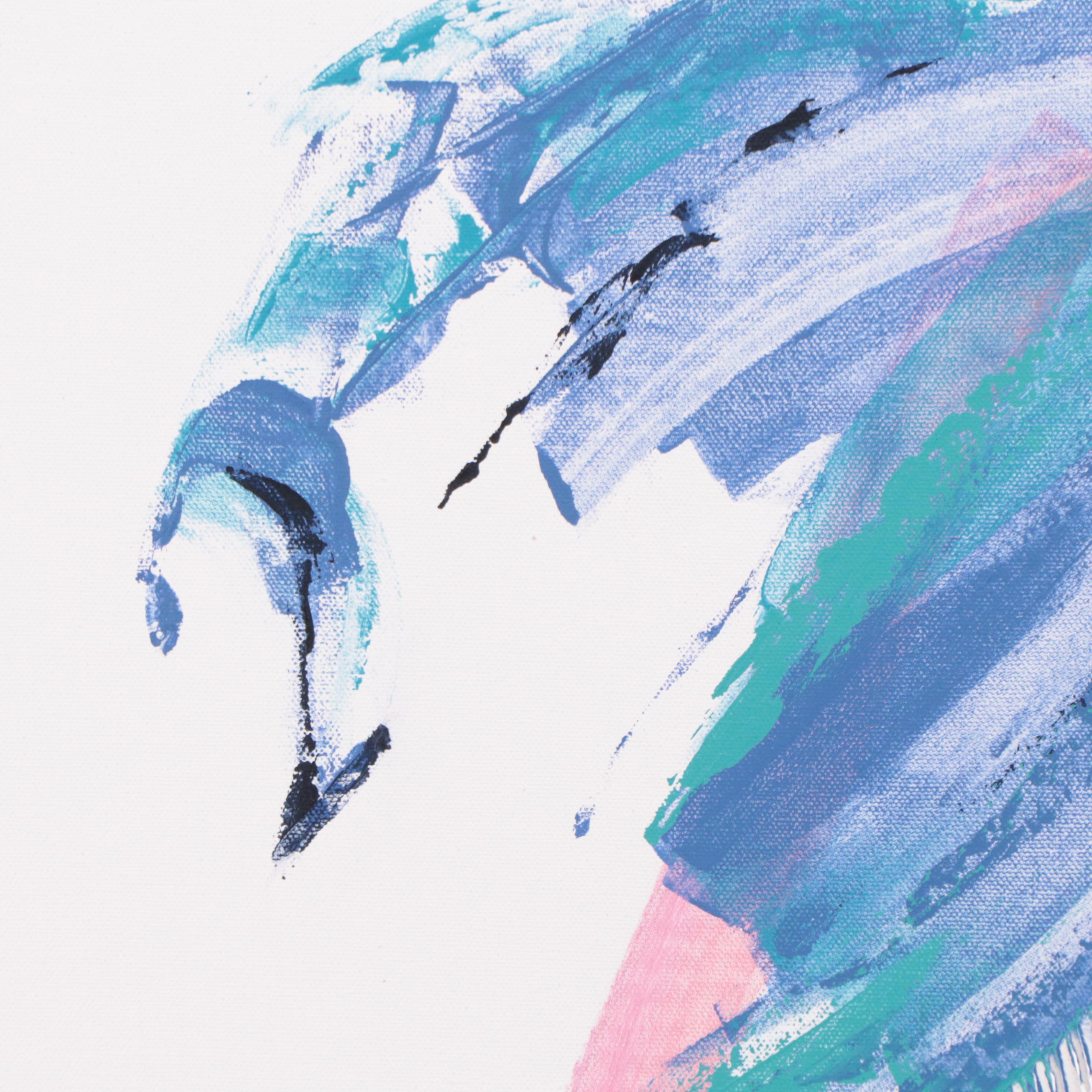 Deborah Bigeleisen Abstract Acrylic Painting "Energy in Motion"