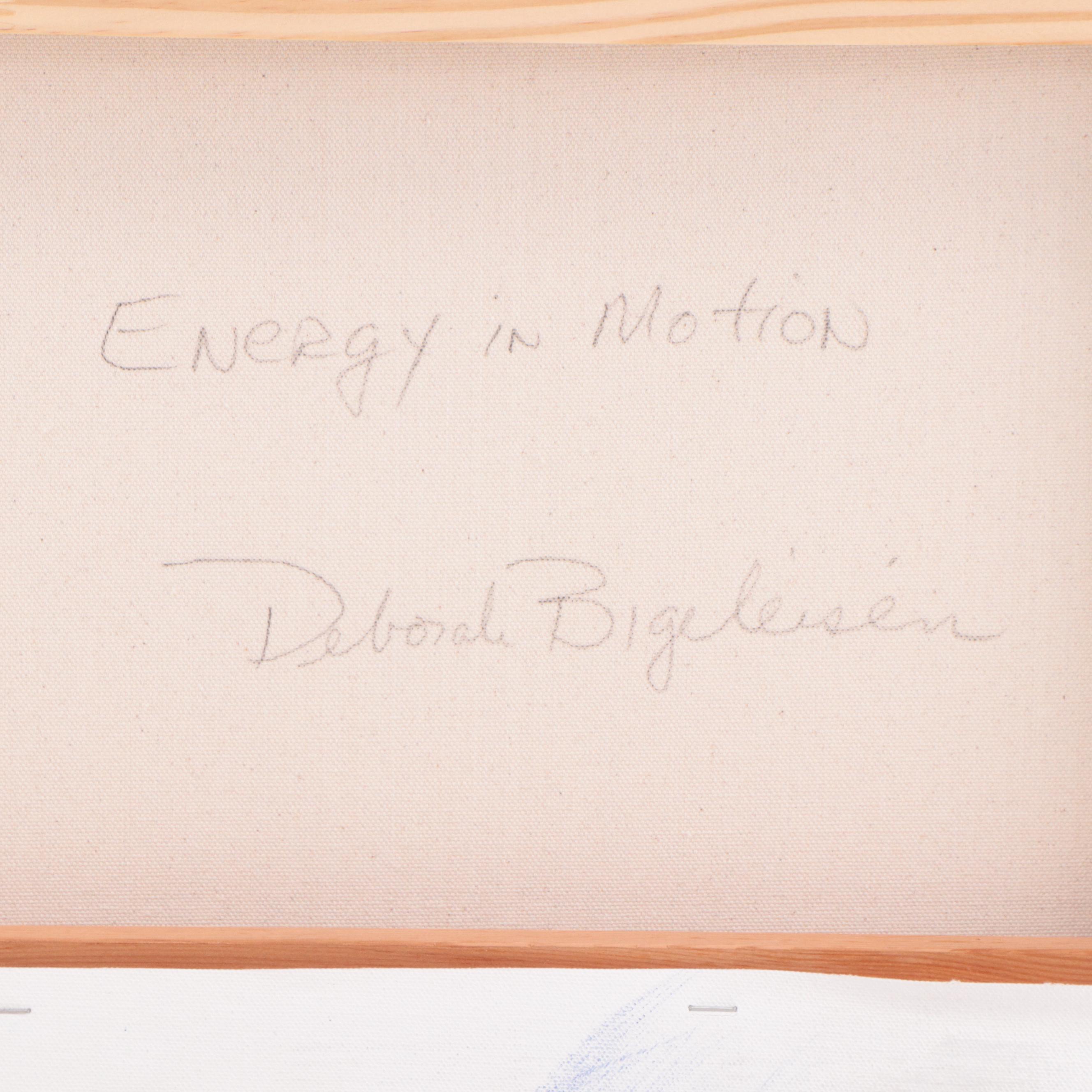 Deborah Bigeleisen Abstract Acrylic Painting "Energy in Motion"