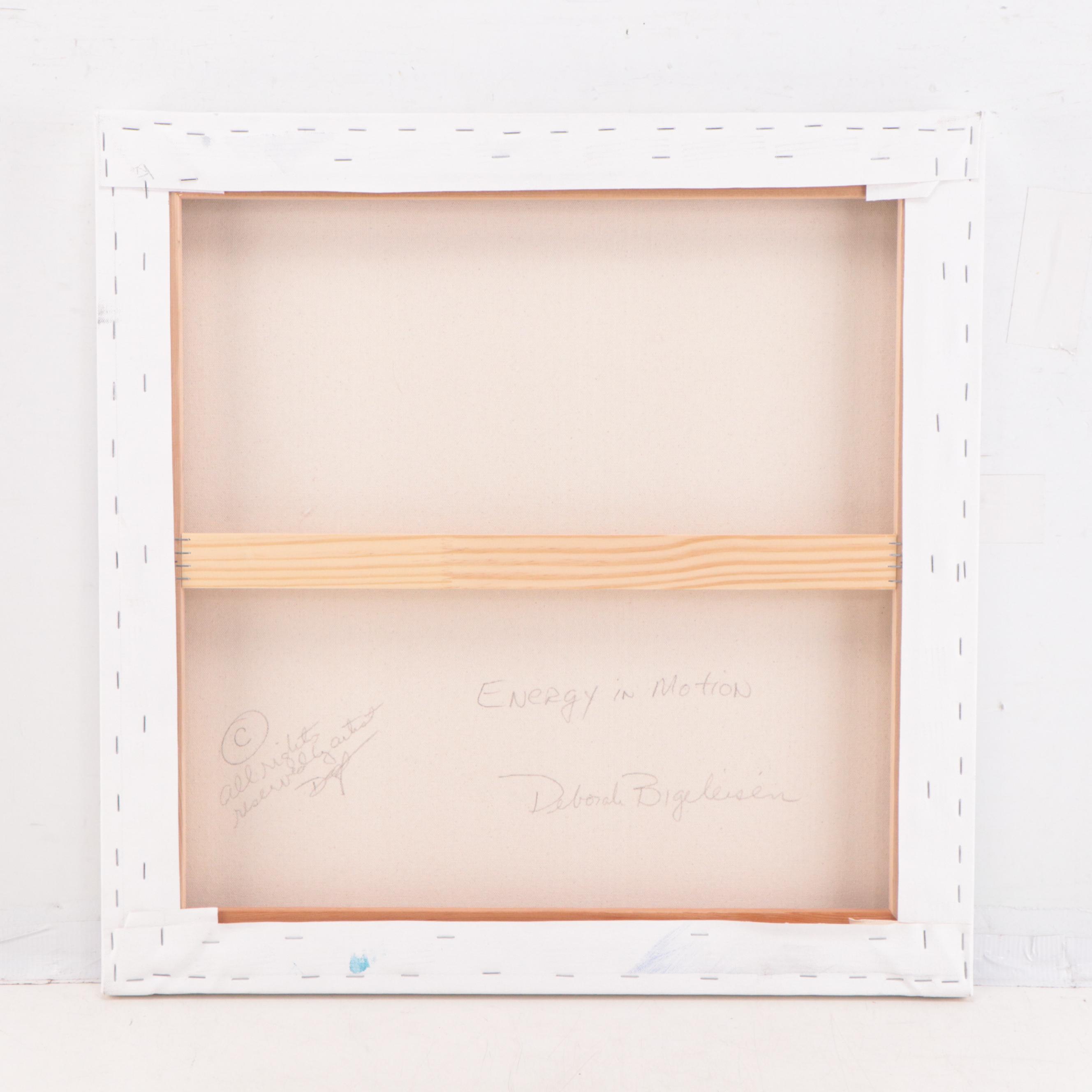 Deborah Bigeleisen Abstract Acrylic Painting "Energy in Motion"