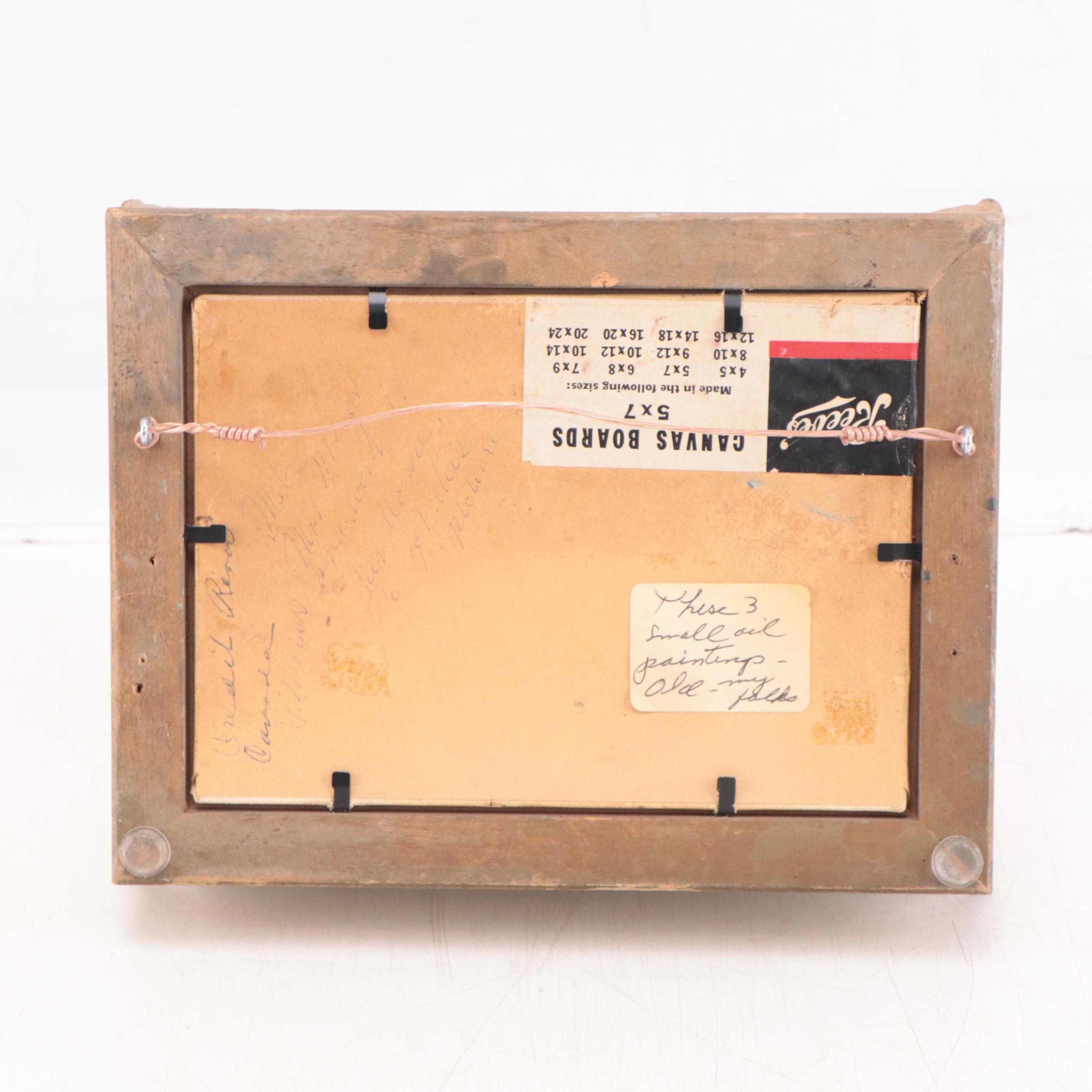 Oil Painting of River Landscape