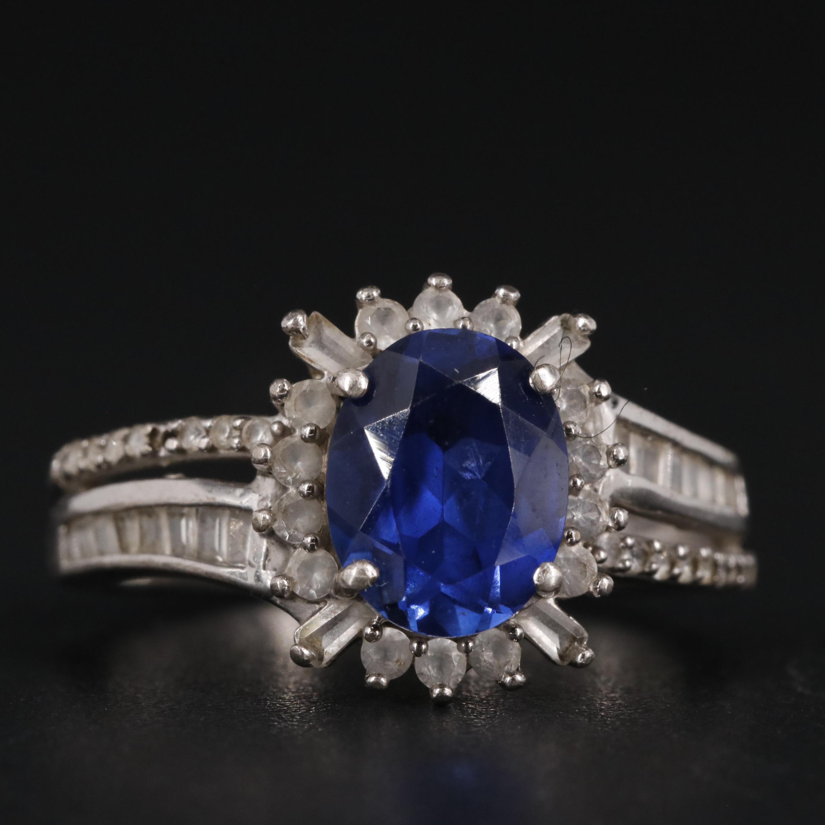 Sterling Silver Saphhire Ring