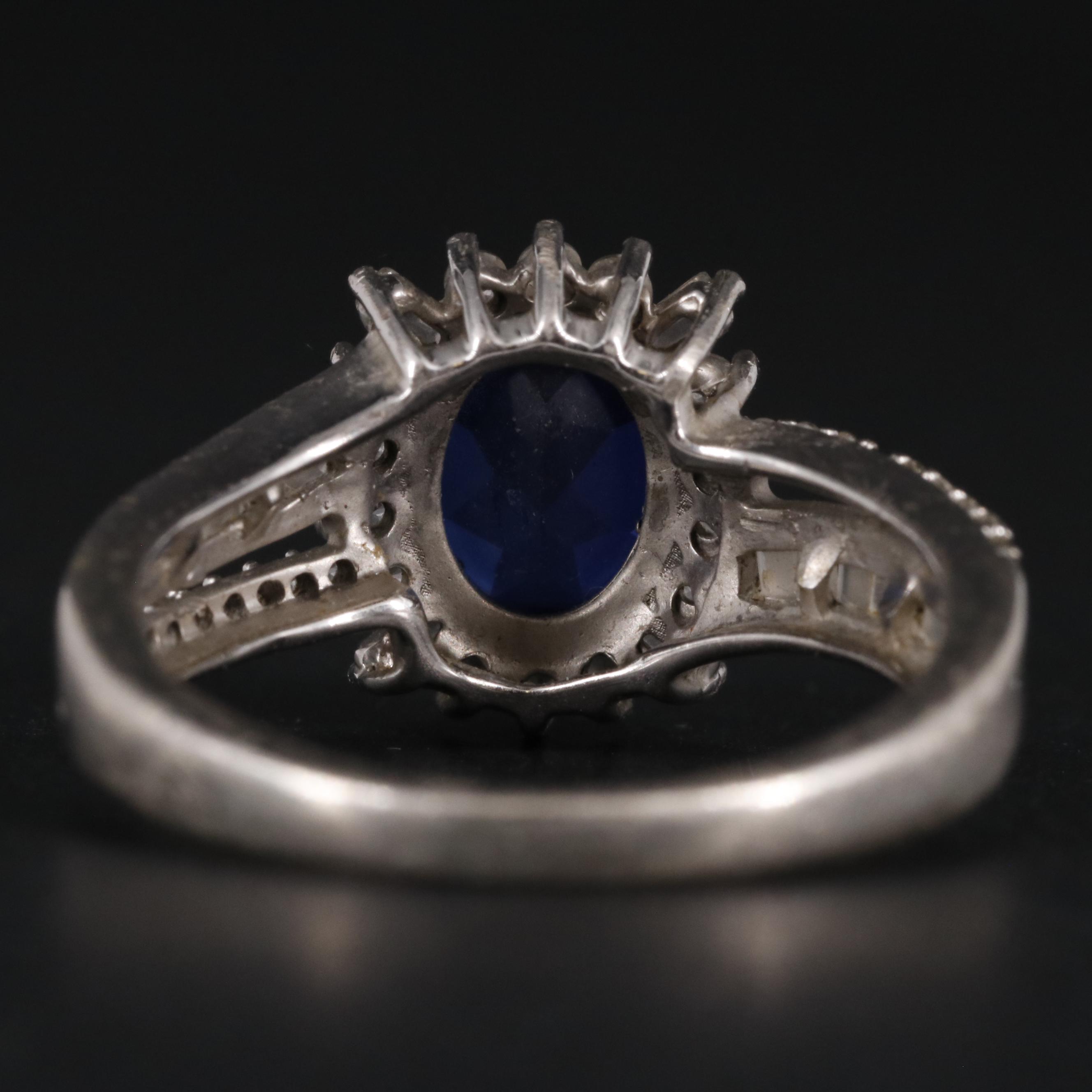 Sterling Silver Saphhire Ring