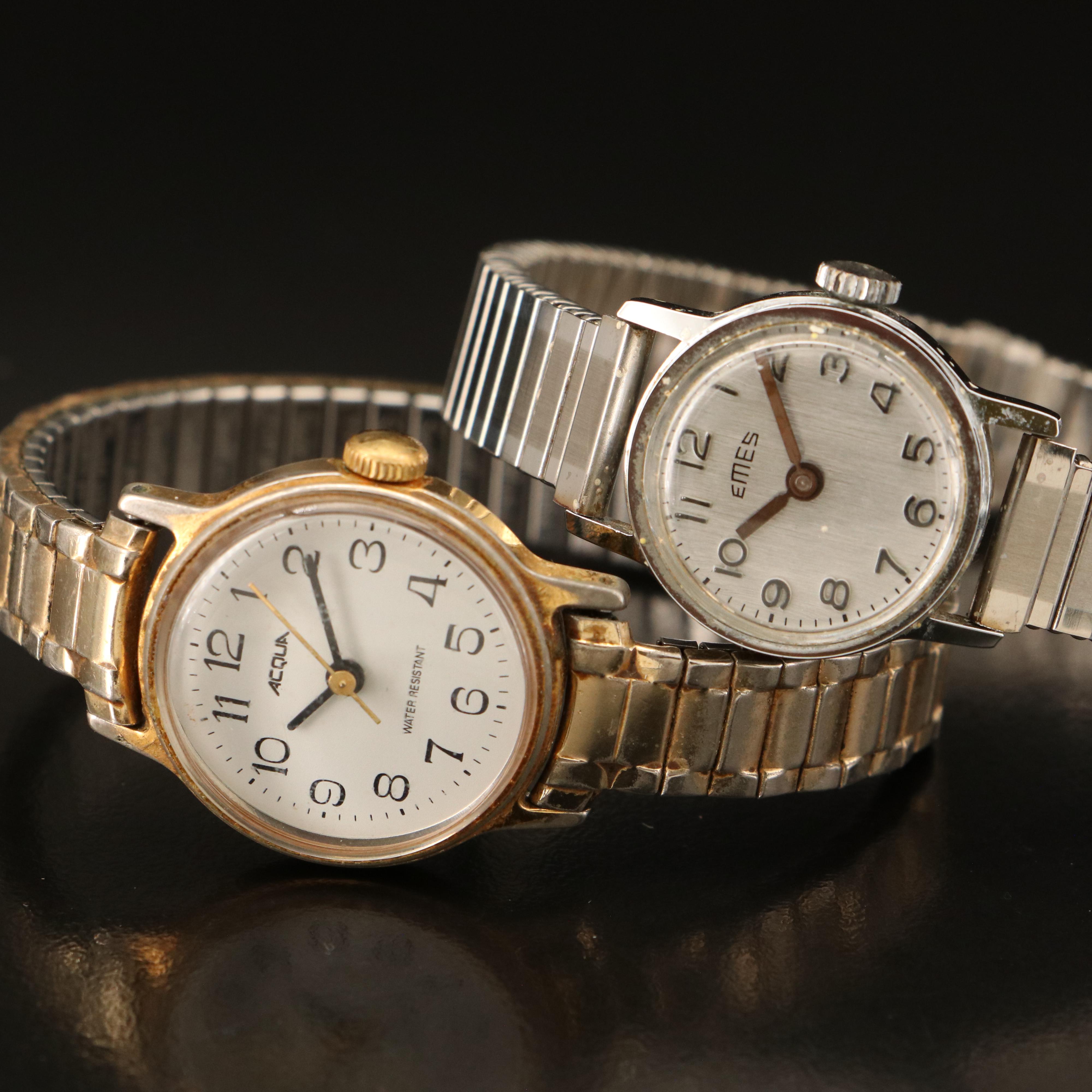 Collection of Five Quartz Fashion Watches and Four Watch Bracelets
