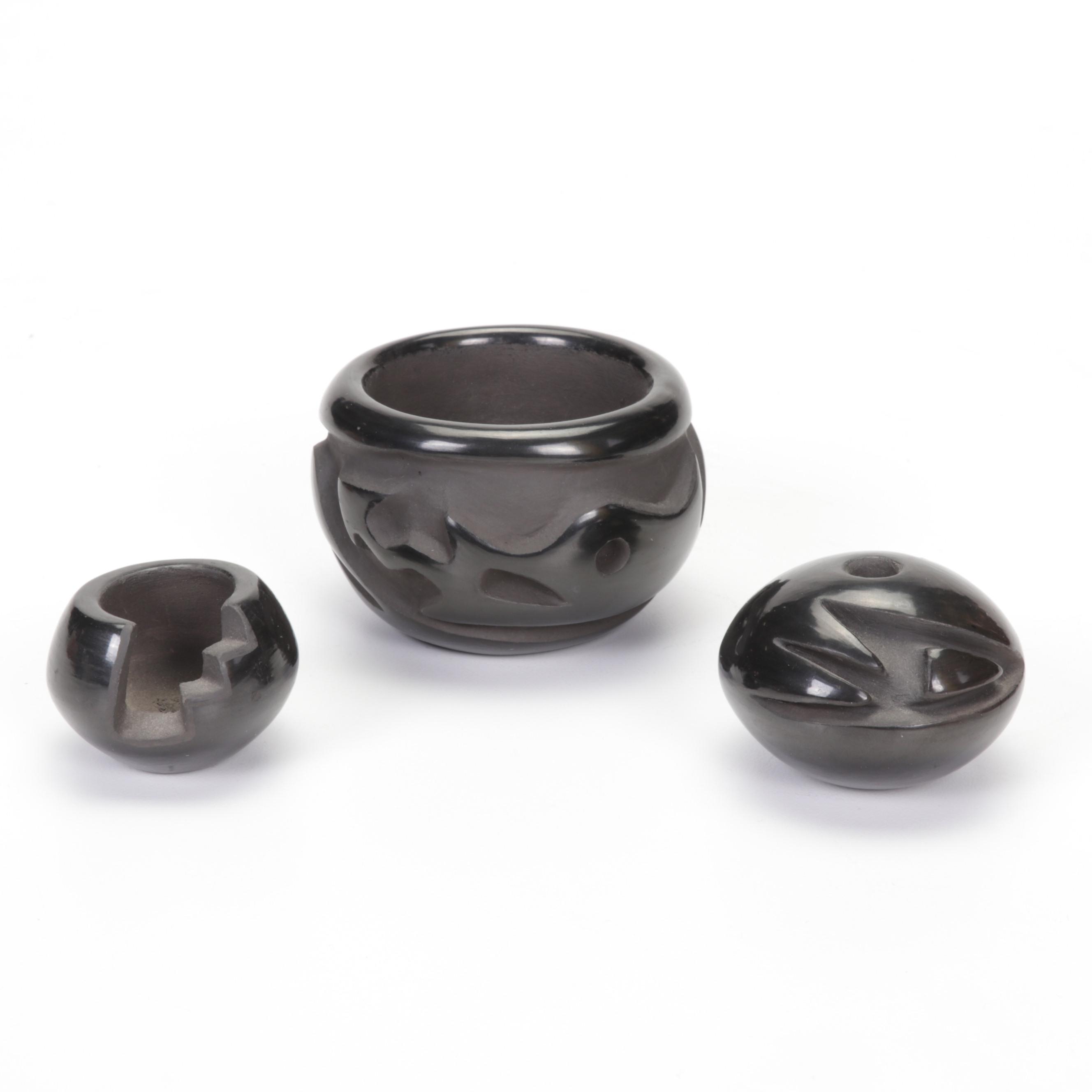 Chavarria Santa Clara, Sanchez San Ildefonso Pueblo and More Blackware