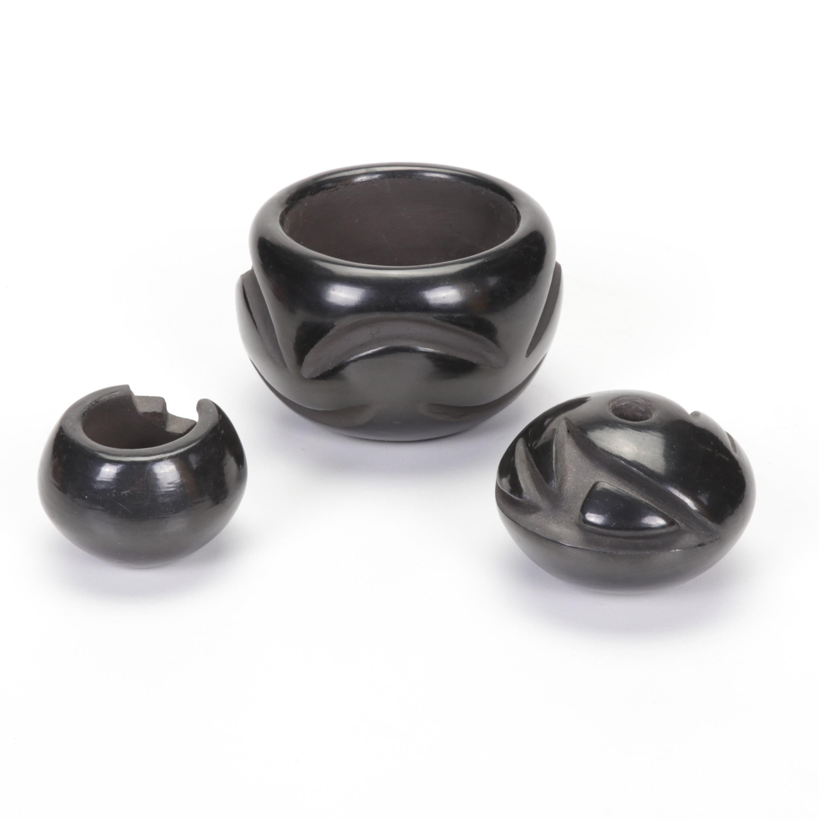 Chavarria Santa Clara, Sanchez San Ildefonso Pueblo and More Blackware