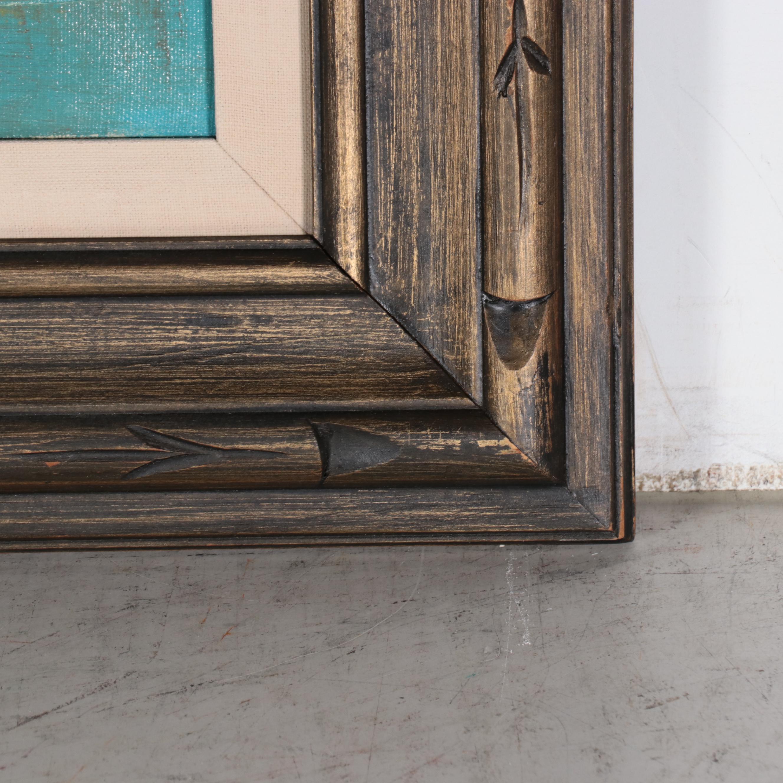 Harbor Scene Oil Painting