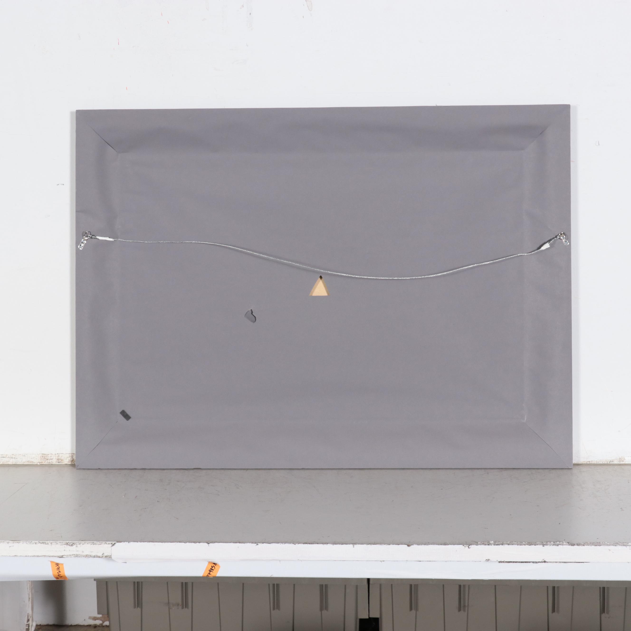 Harbor Scene Oil Painting