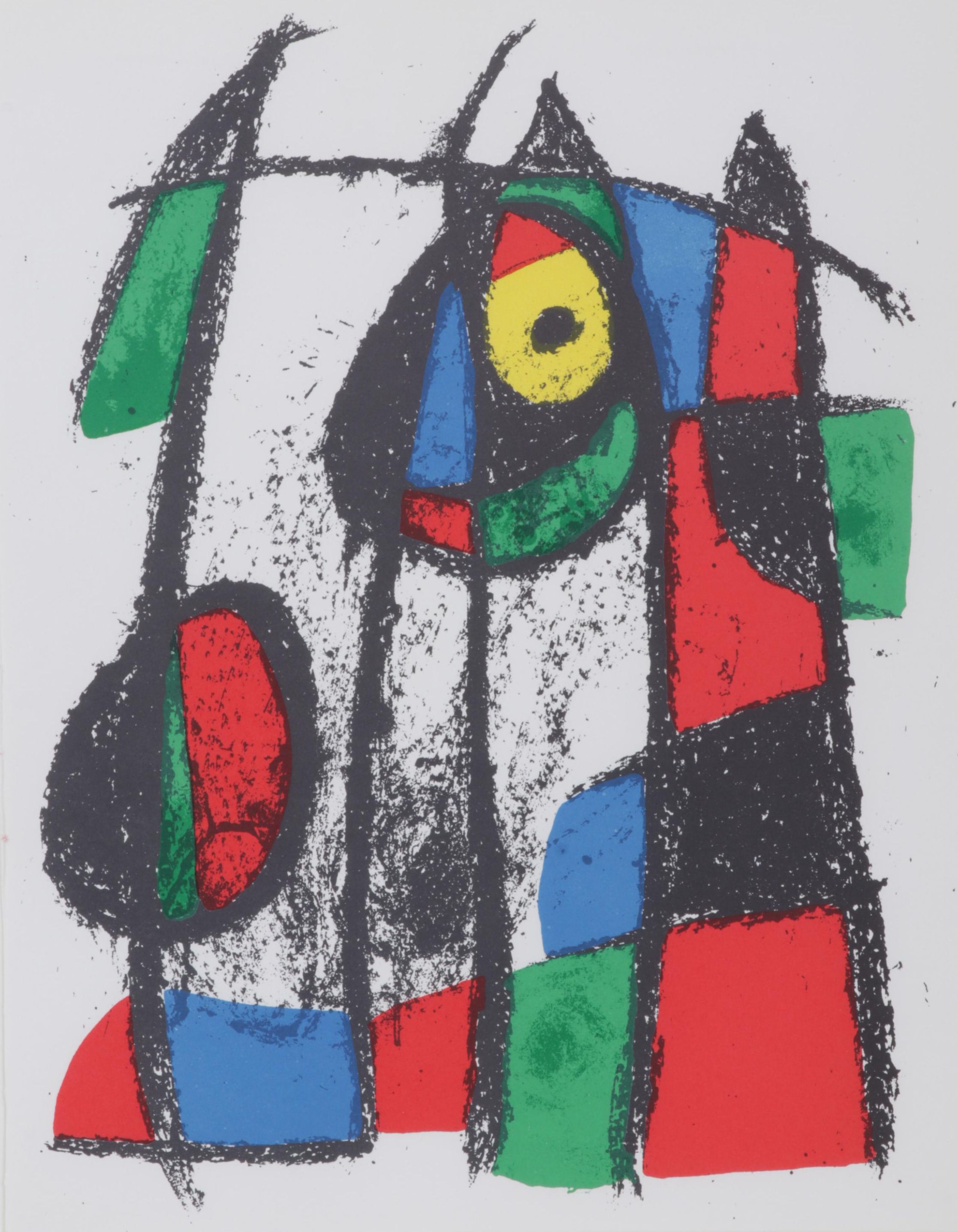 Joan Miró Color Lithograph From "Lithographs II," 1975