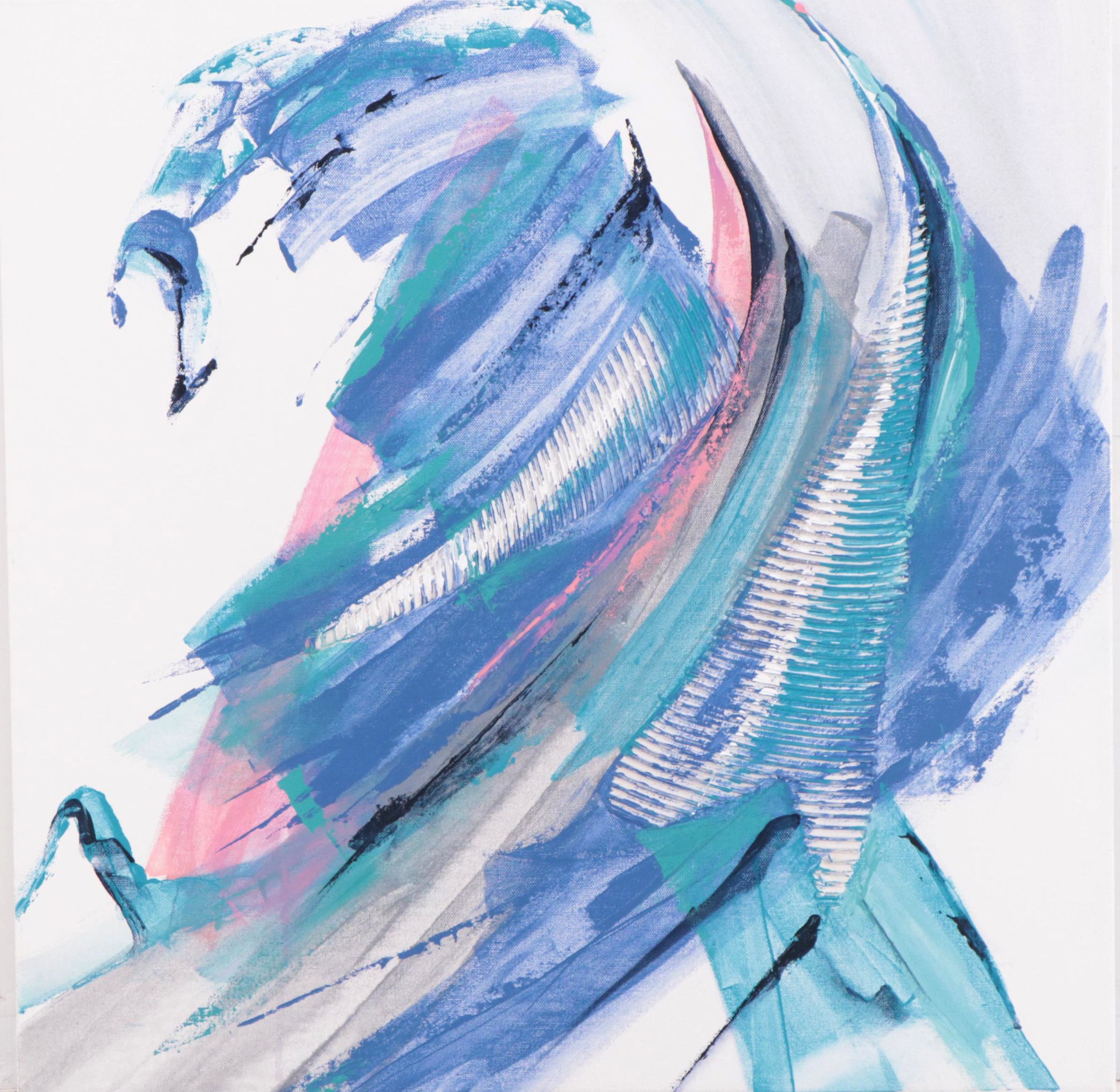 Deborah Bigeleisen Abstract Acrylic Painting "Energy in Motion"