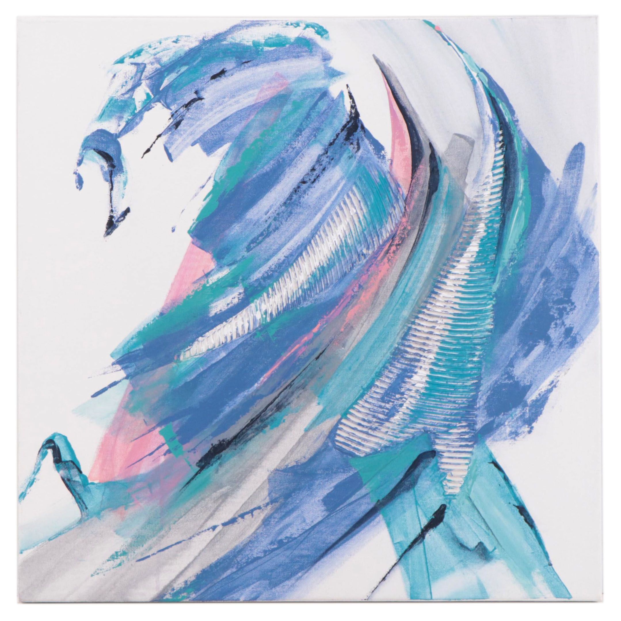 Deborah Bigeleisen Abstract Acrylic Painting "Energy in Motion"