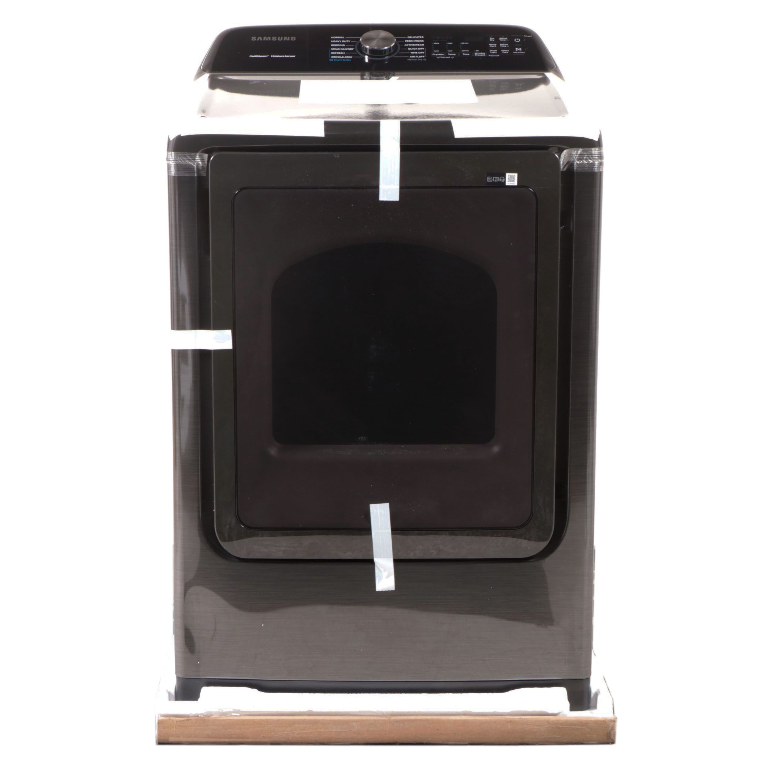 Samsung 7.4 Cu. Ft. Black Stainless Steel Electric Dryer with Steam Sanitize+