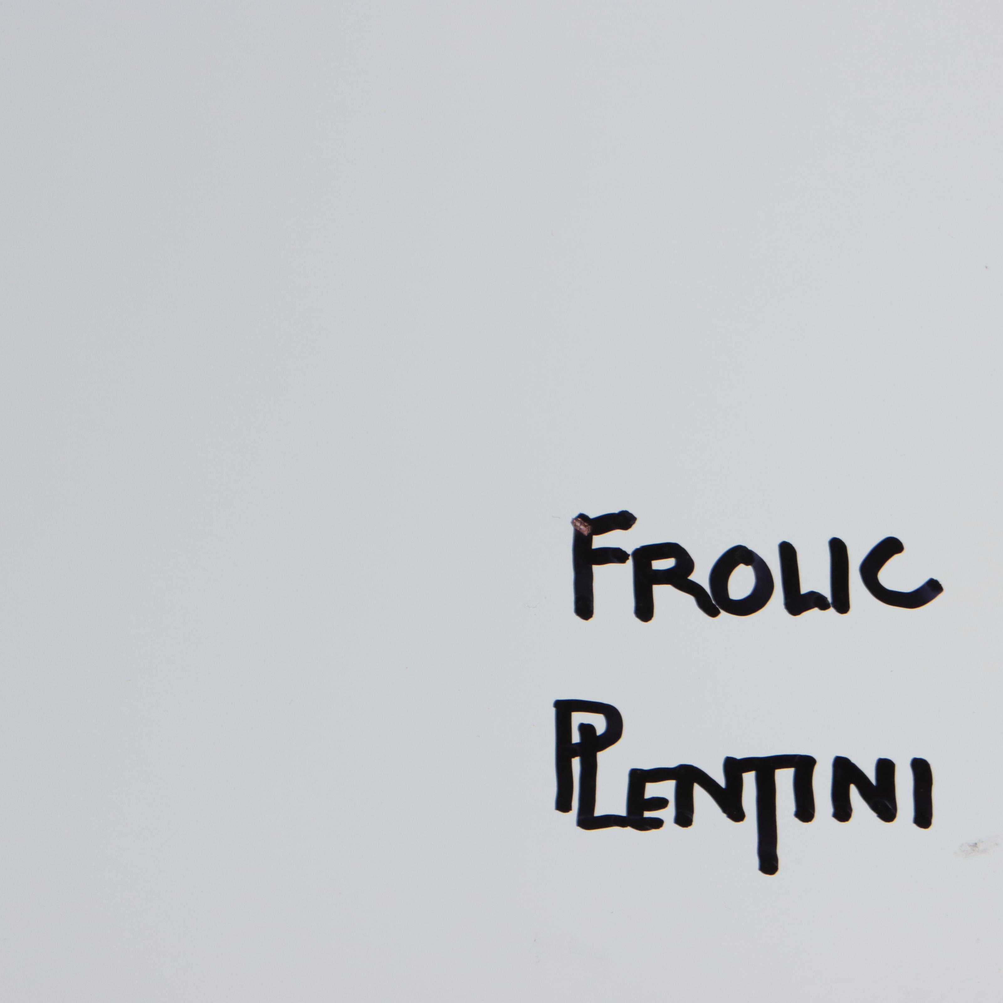 Peter Lentini Oil Painting "Frolic," 21st Century