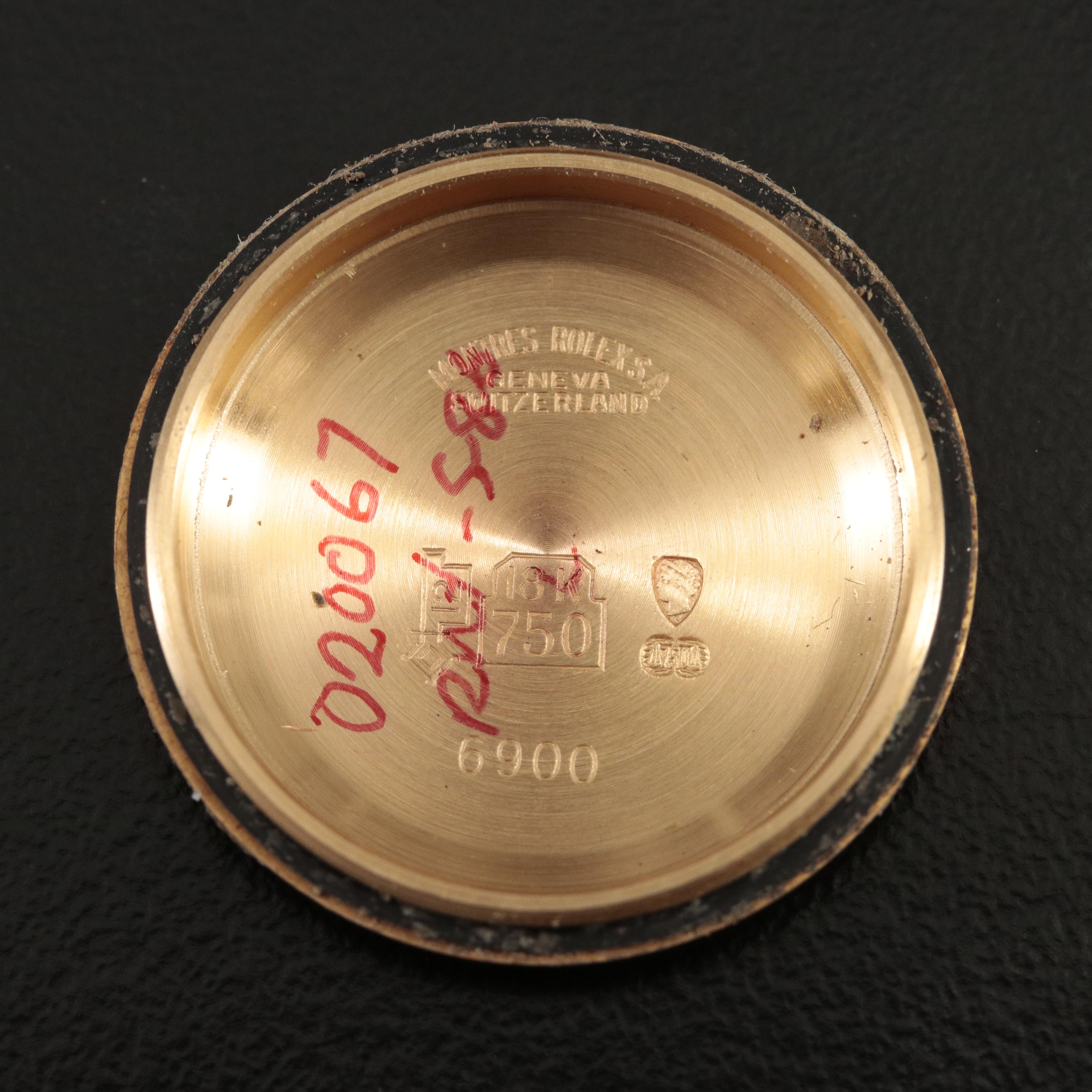 1980 Rolex 18K Datejust President Band Watch